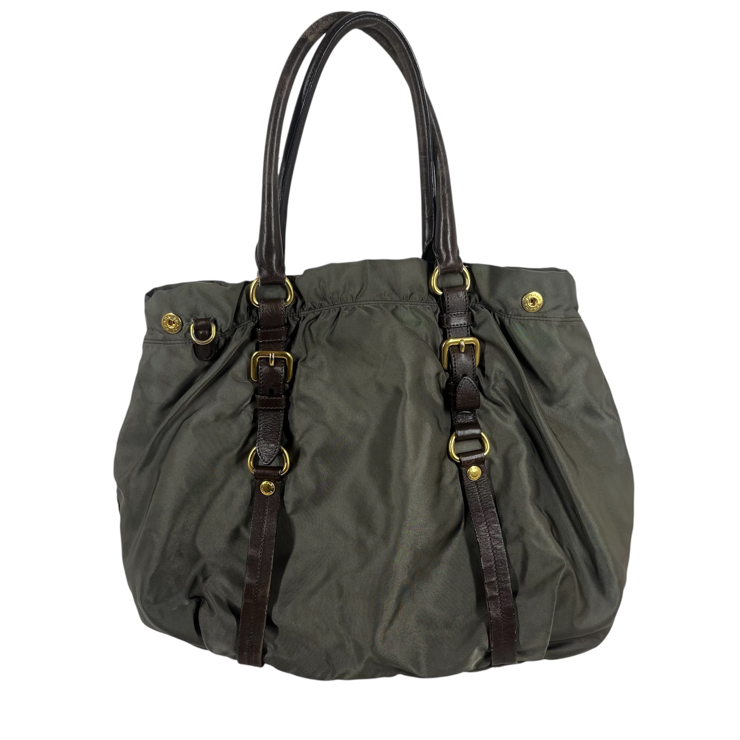 PRADA/Tote Bag/Nylon/GRN/tessuto logo jacquard view 2