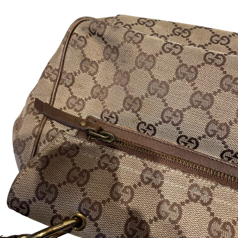 GUCCI/Hand Bag/Monogram/Cotton/KHK/90643