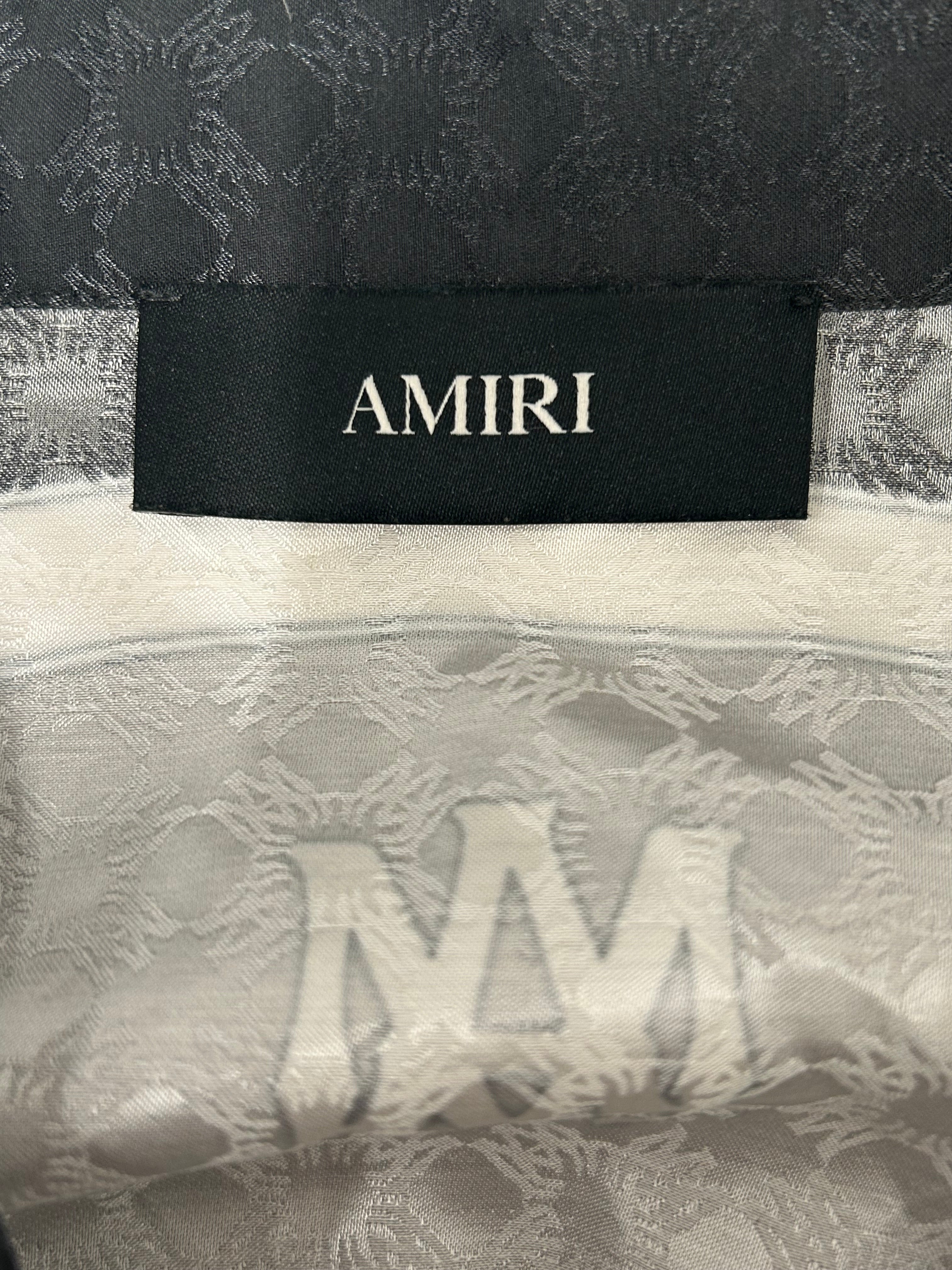 AMIRI/SS Shirt/M/Silk/BLK/Quad Panel view 3
