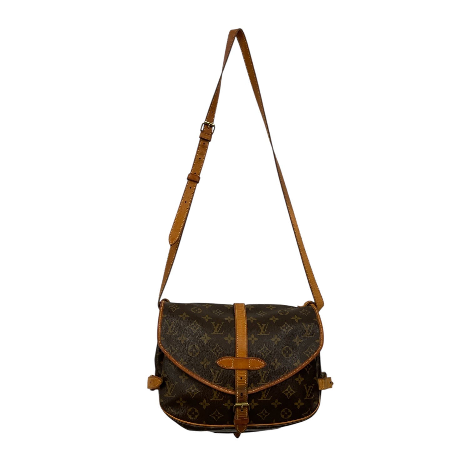 LOUIS VUITTON/Hand Bag/M/Monogram/Leather/BRW/Sauman Shoulder Monogram view 1