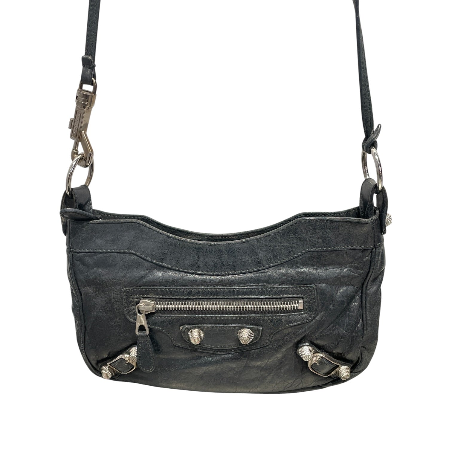 BALENCIAGA/Hand Bag/Leather/GRY/CLASSIC HIP BAG view 1