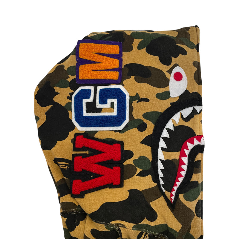 A BATHING APE/Zip Up Hoodie/L/Cotton/MLT/1st camo shark