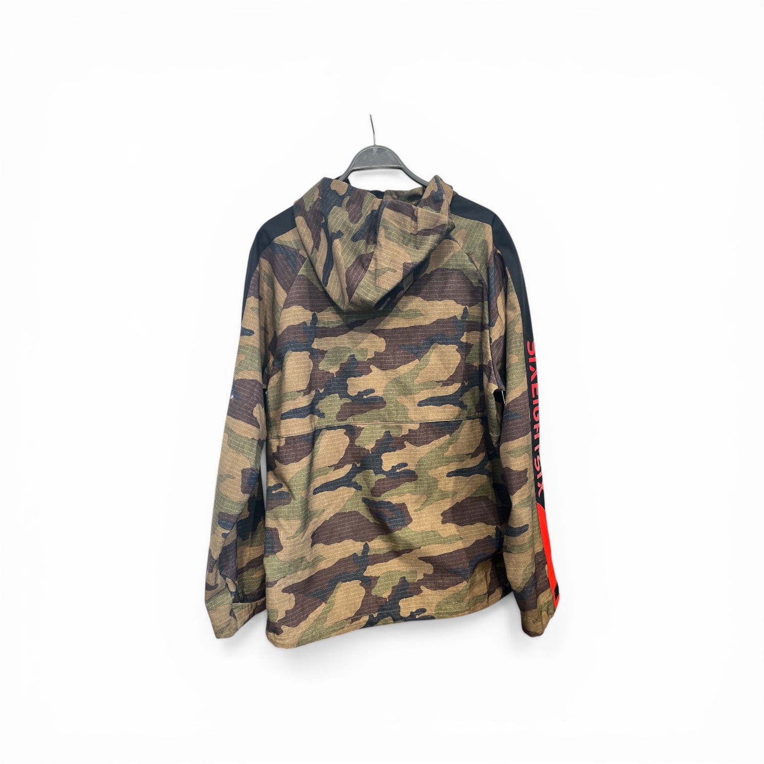 686/Windbreaker/L/Nylon/GRN/Camouflage/KANGAROO POCKET QUARTER ZIP view 2