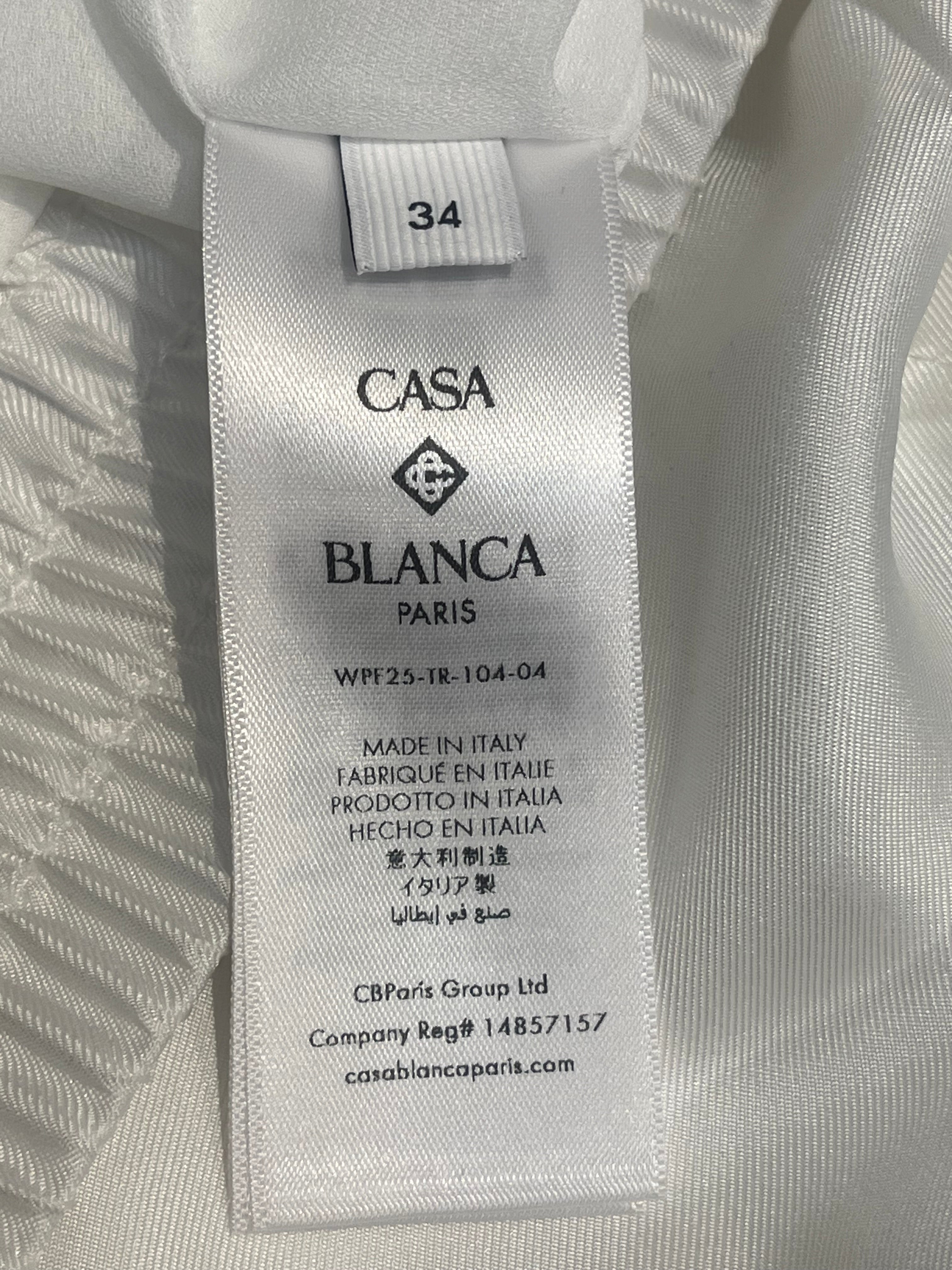 CASABLANCA/Shorts/XS/Graphic/Silk/WHT/"CASA WAY" TENIS CLUB view 4