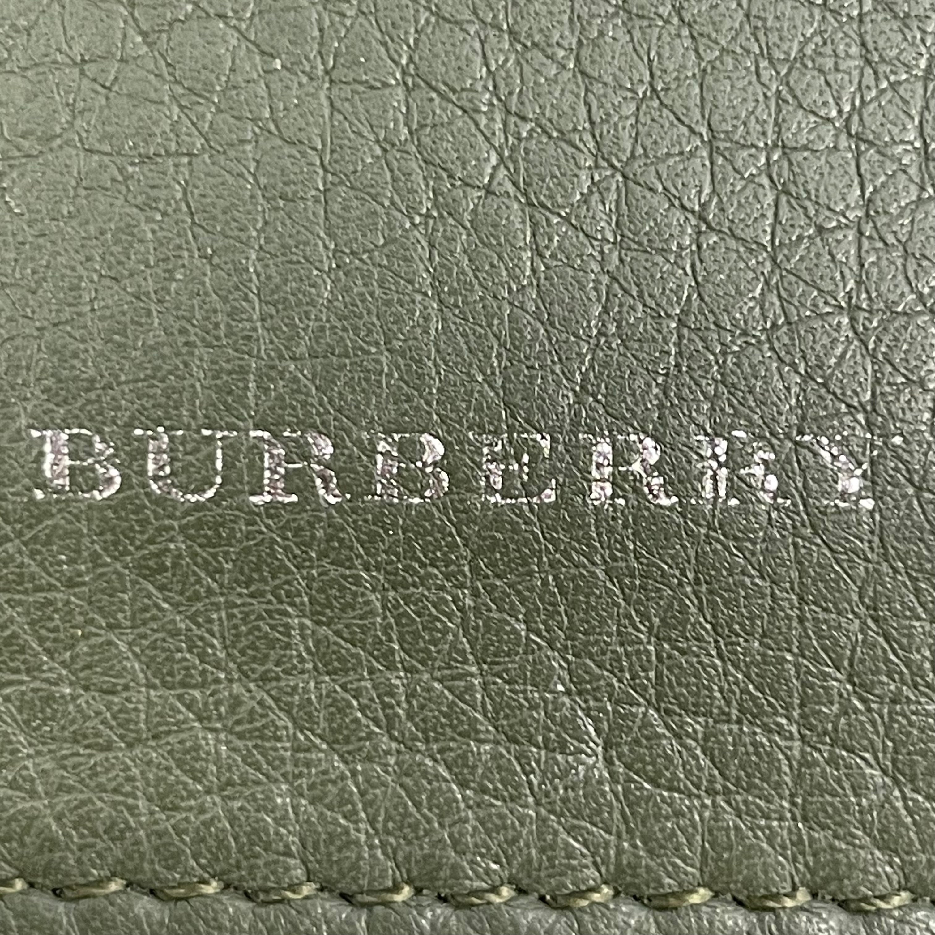 BURBERRY/Wallet/Leather/GRN/L's/BIFOLD/BEIGE INSIDE view 4