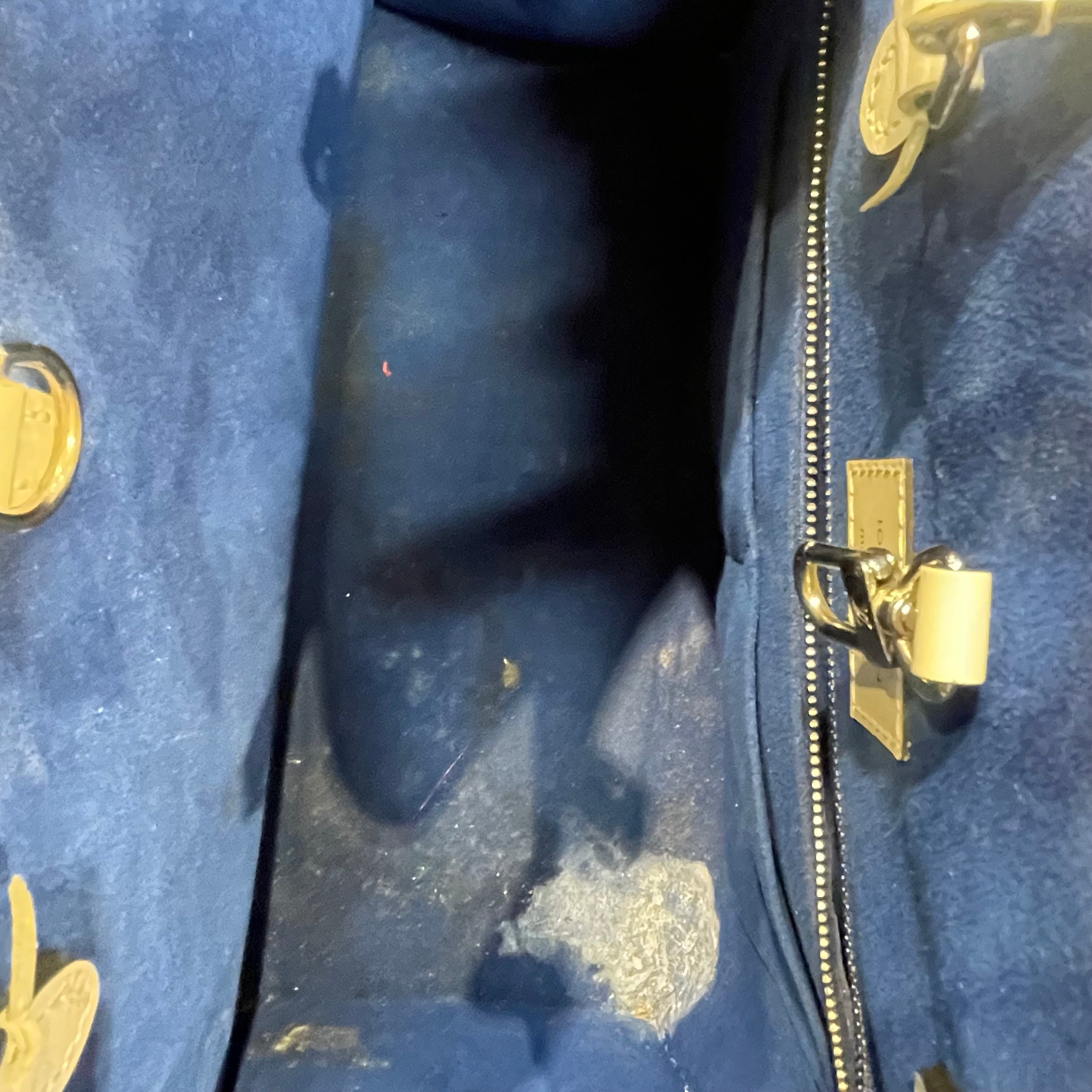 LOUIS VUITTON/Tote Bag/Leather/WHT/OnTheGo MM view 6