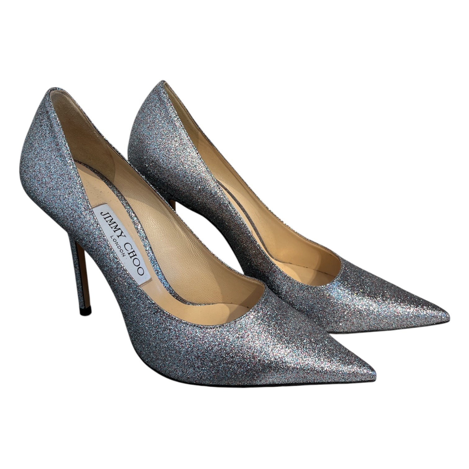 JIMMY CHOO/Heels/EU 37/SLV/SPARKLE HEELS view 1