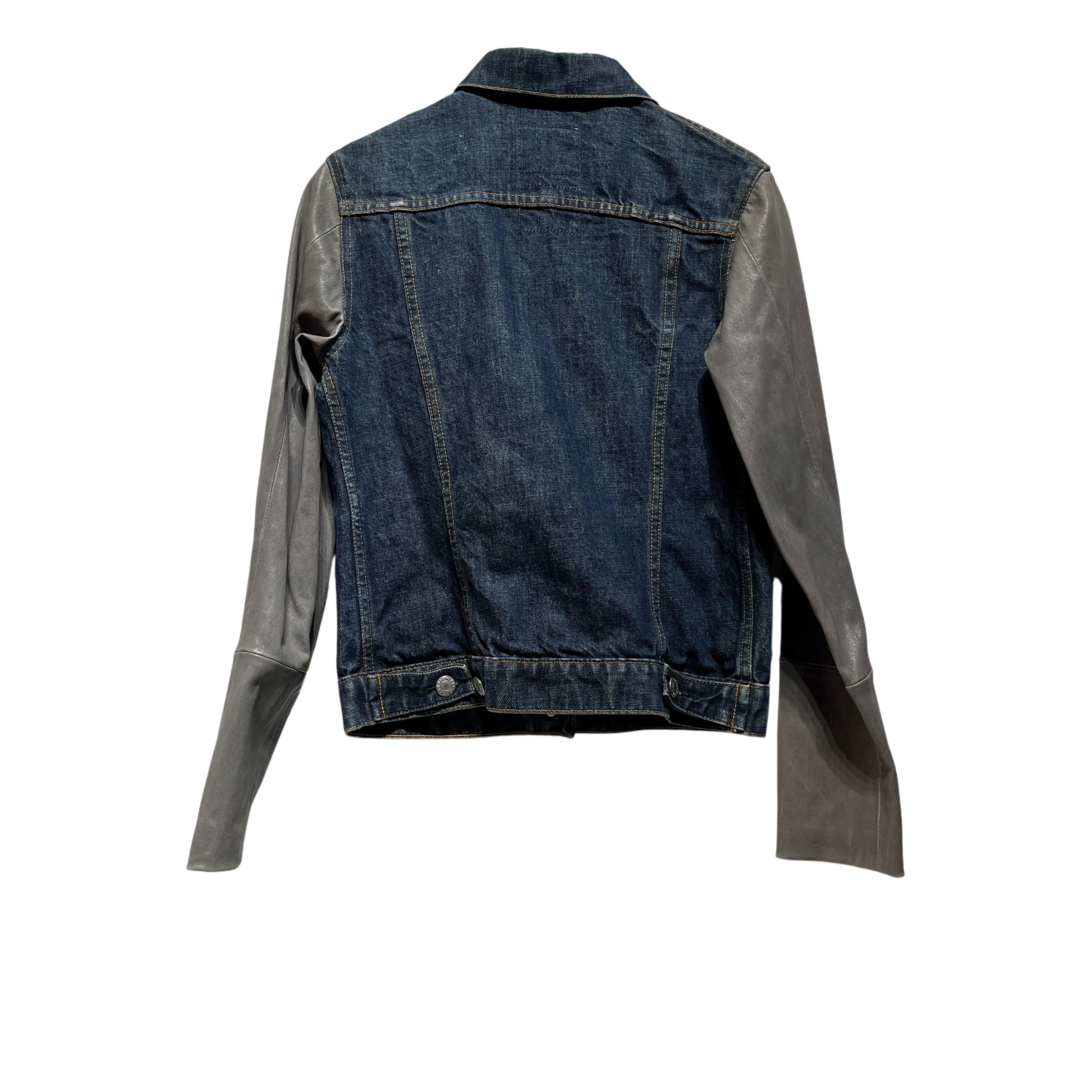 Helmut Lang/Denim Jkt/M/Denim/NVY/leather arms view 2