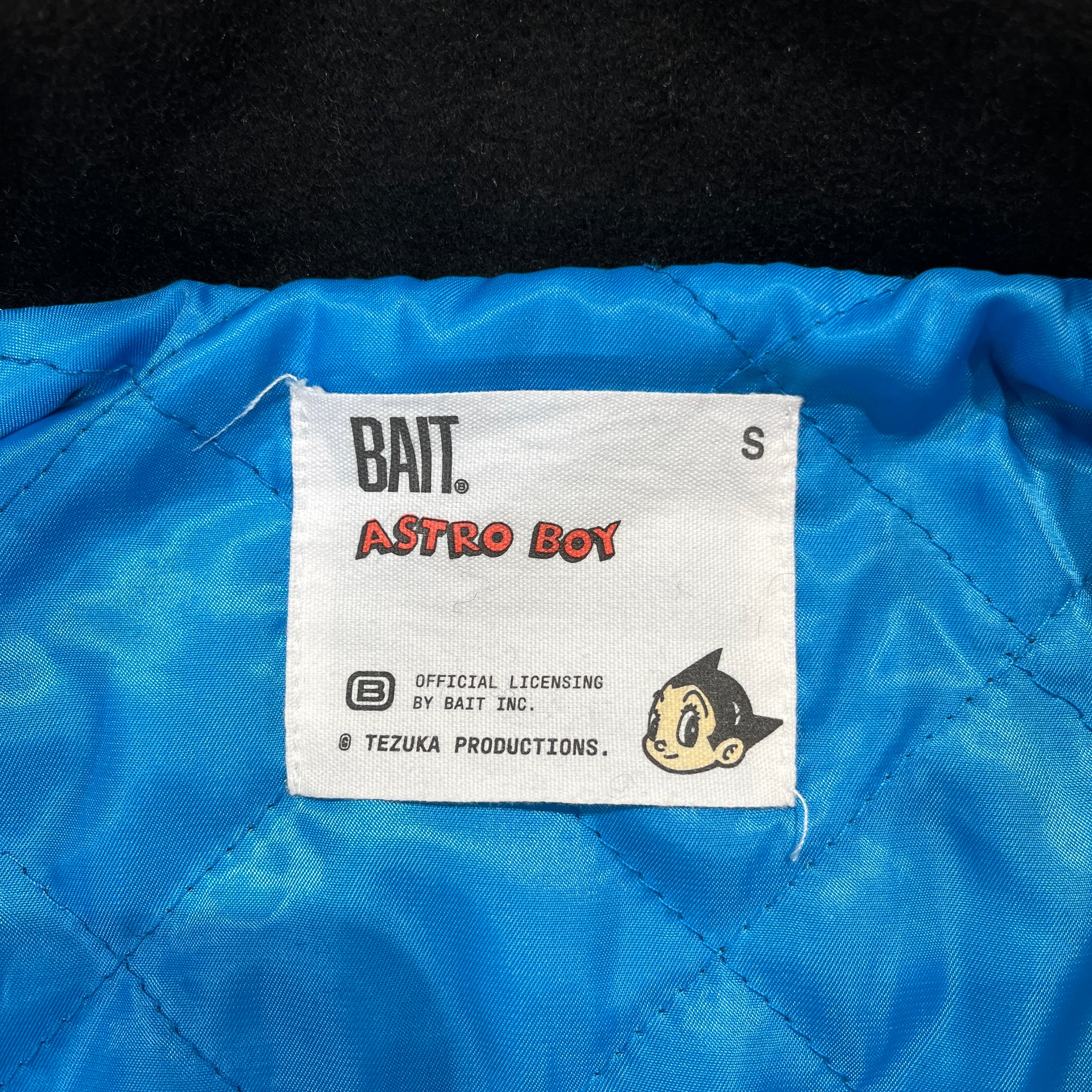 BAIT/Flight Jkt/S/Cotton/BLK/astro boy letterman view 3