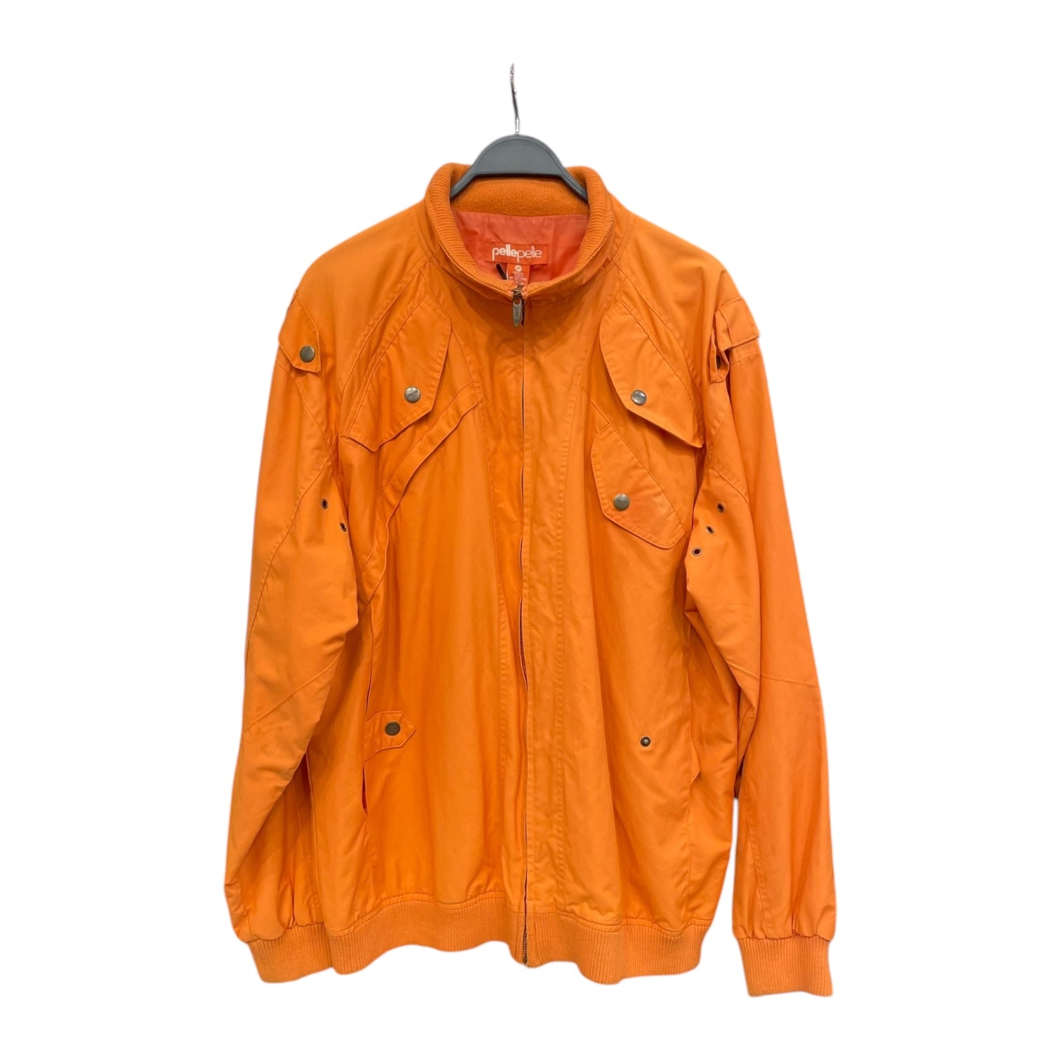 Pelle Pelle/Jacket/XXL/Polyester/ORN/orange jkt with brass hardware view 1