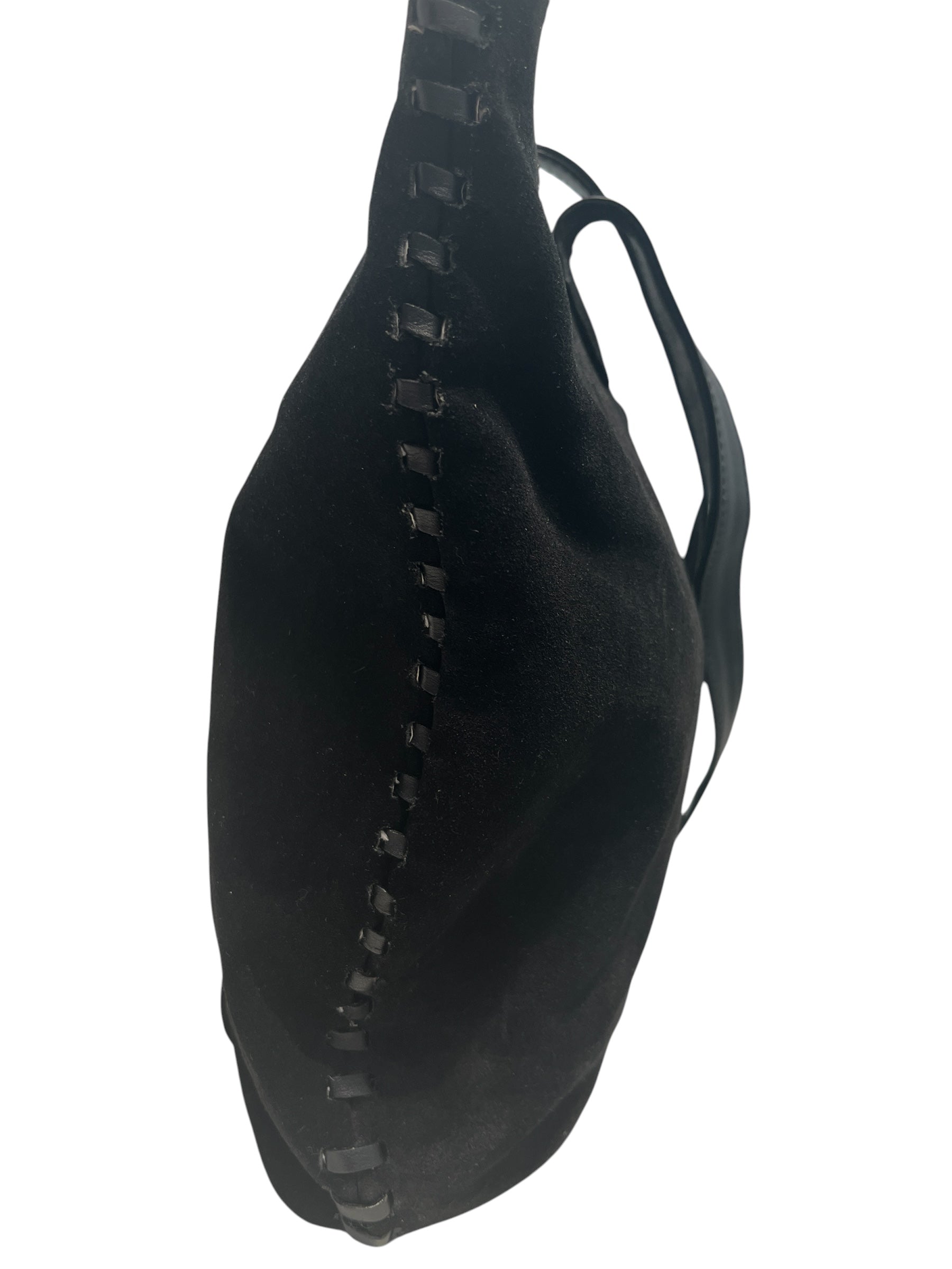 YVES SAINT LAURENT/Tote Bag/Suede/BLK/SUEDE TOTE view 5
