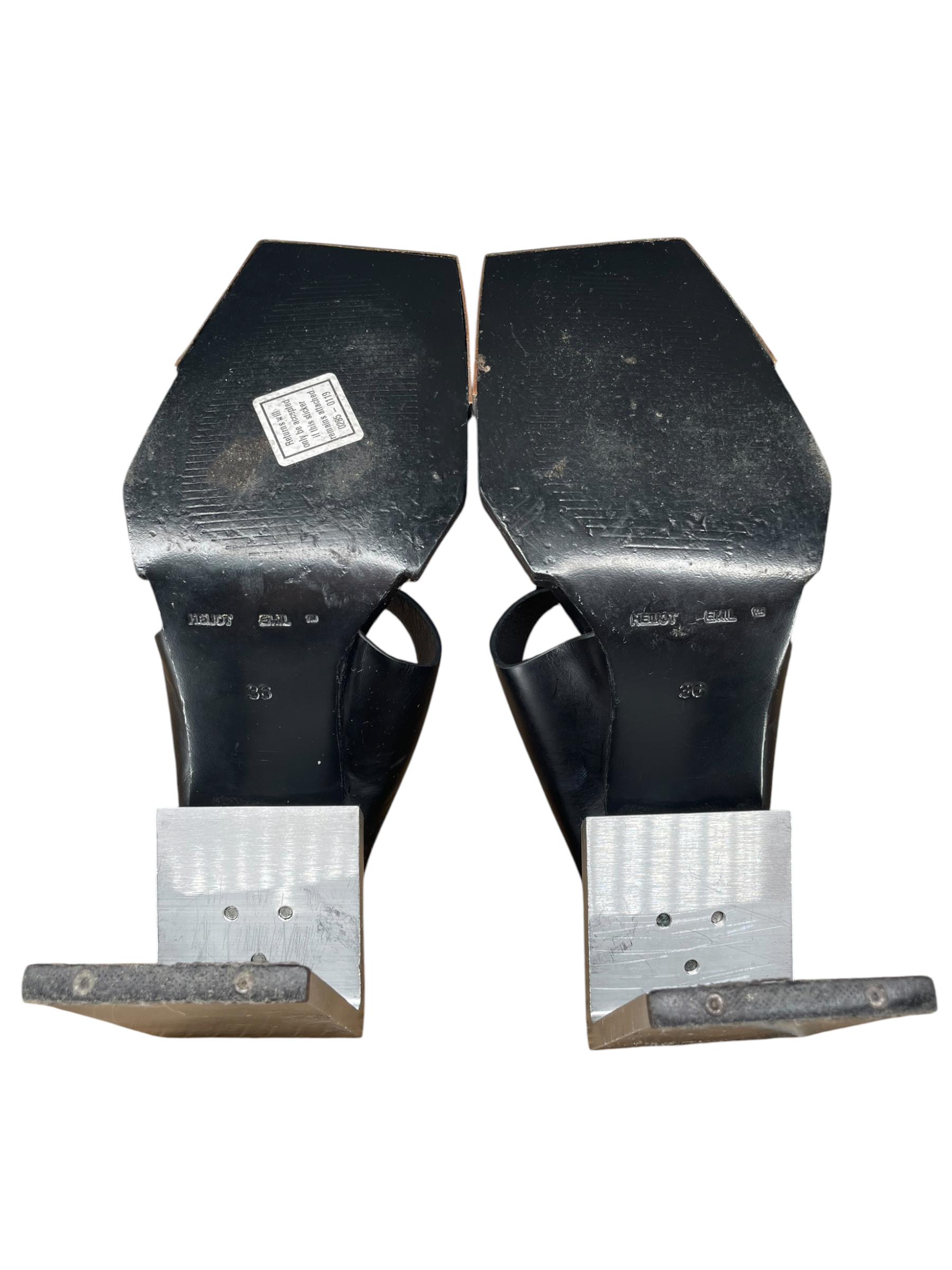 HELIOT EMIL/Heels/EU 36/Leather/BLK/CALF LEATHER SANDEL view 6