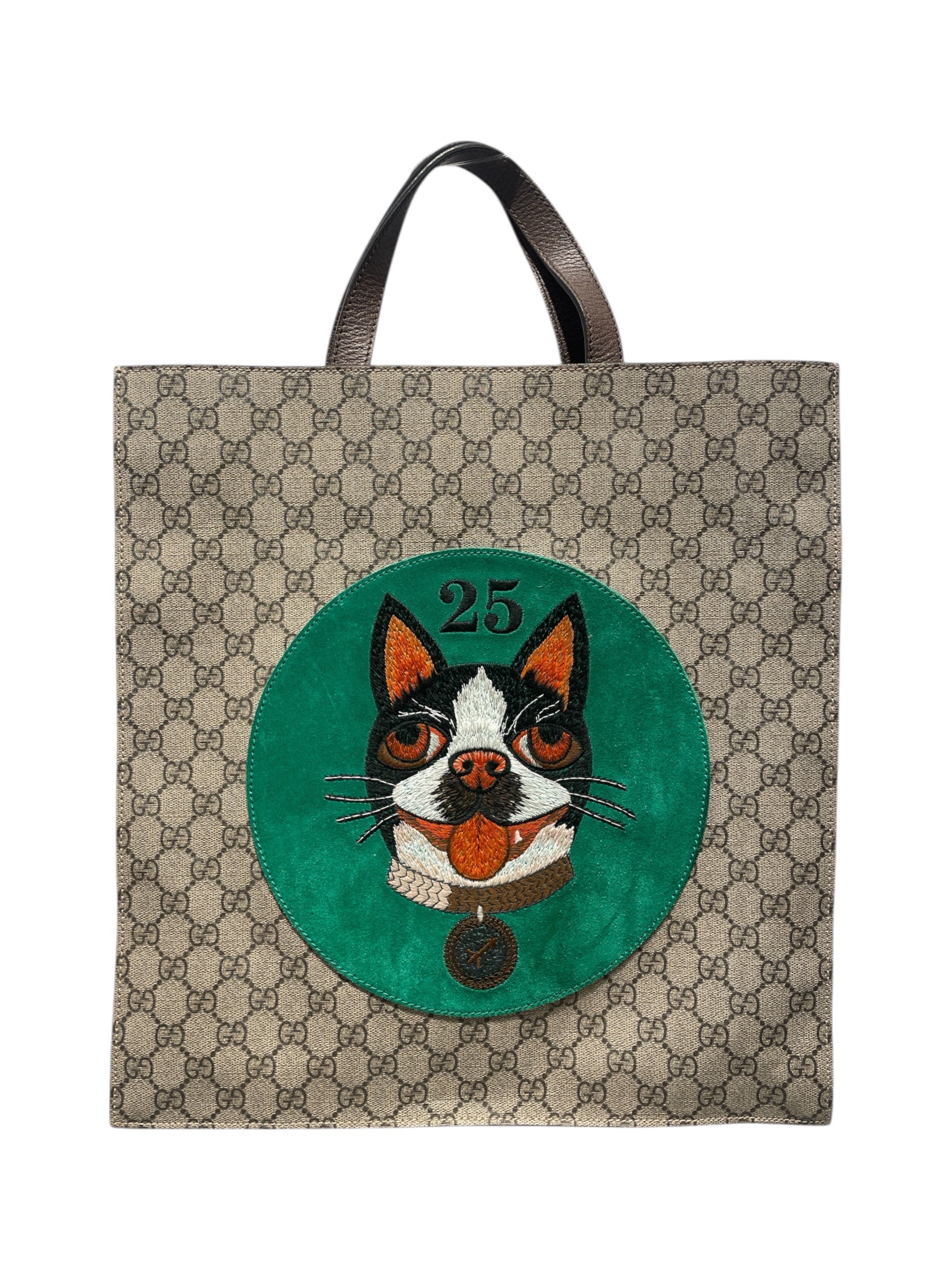 GUCCI/Hand Bag/Monogram/Leather/BRW/Bestiary Tote view 1