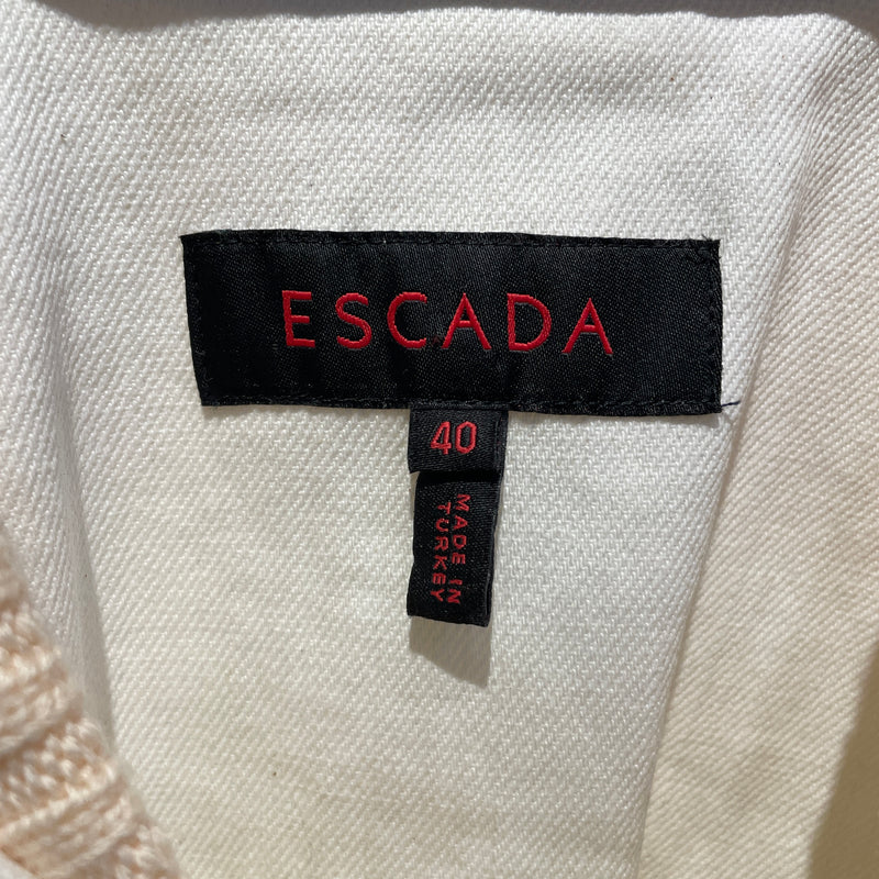 ESCADA/Denim Jkt/40/Cotton/CRM/