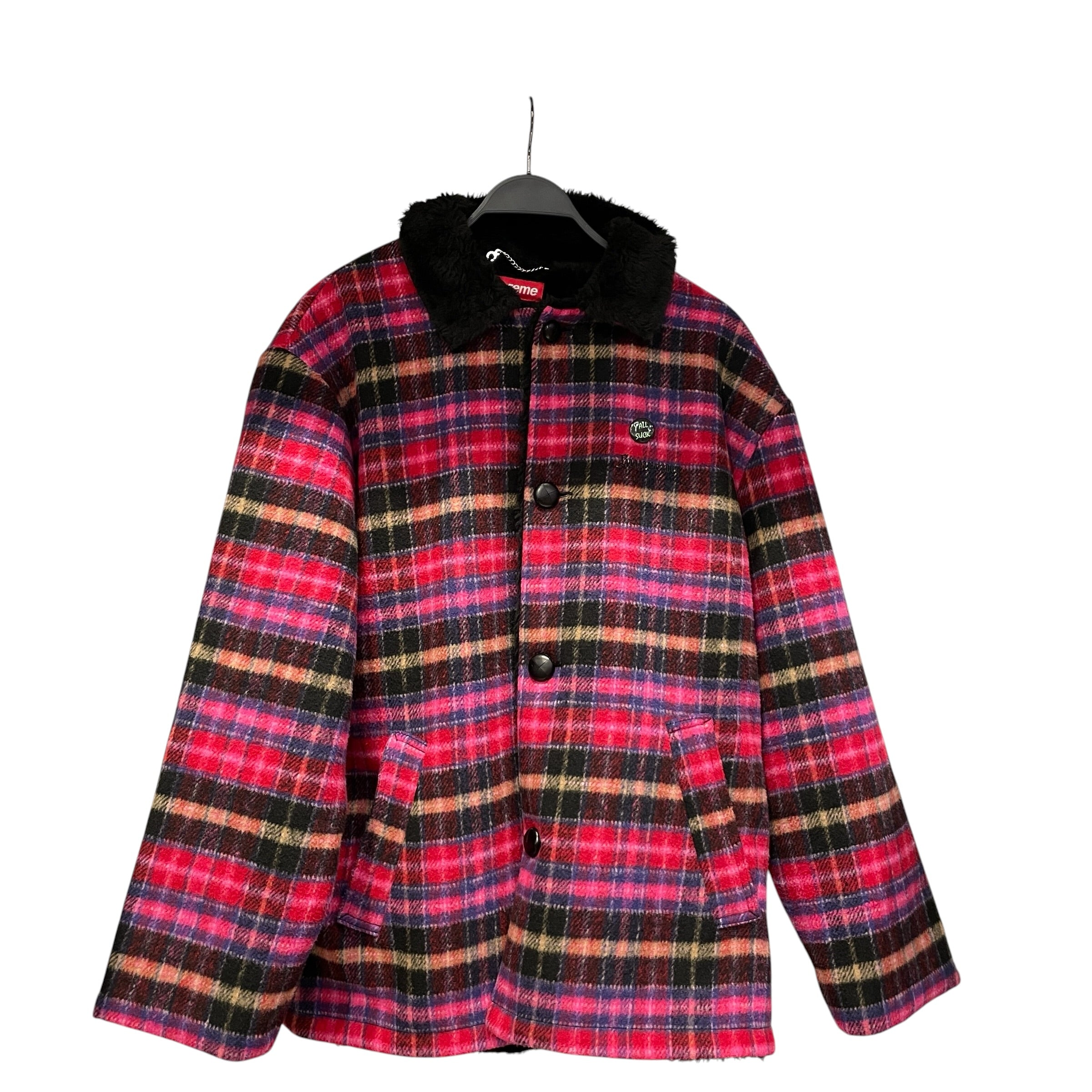 Supreme/Jacket/L/Polyester/PNK/Plaid/car coat f/w25 view 1