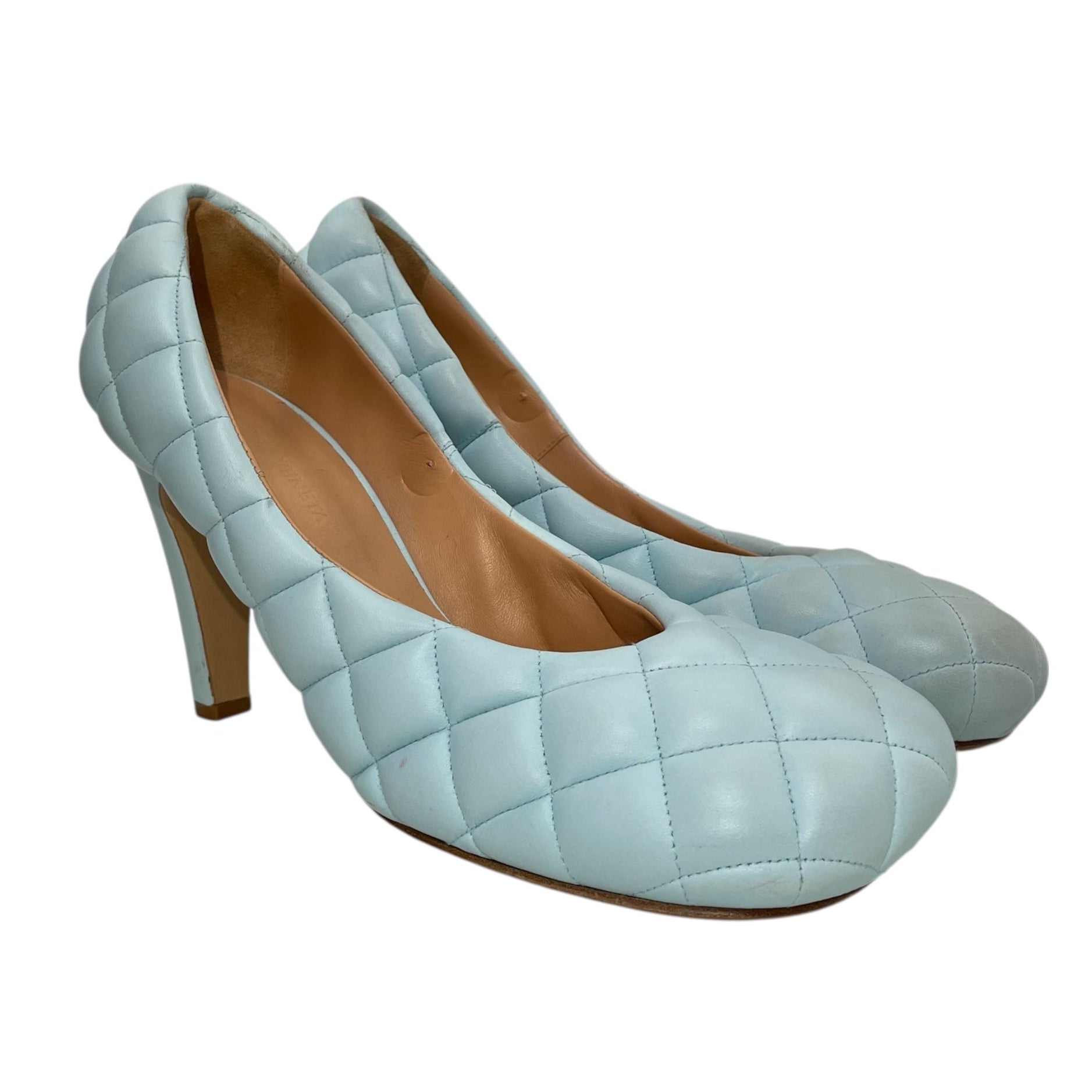 BOTTEGA VENETA/Heels/EU 40.5/Leather/BLU/STITCHED MATELASS NAPPA DREAM view 1