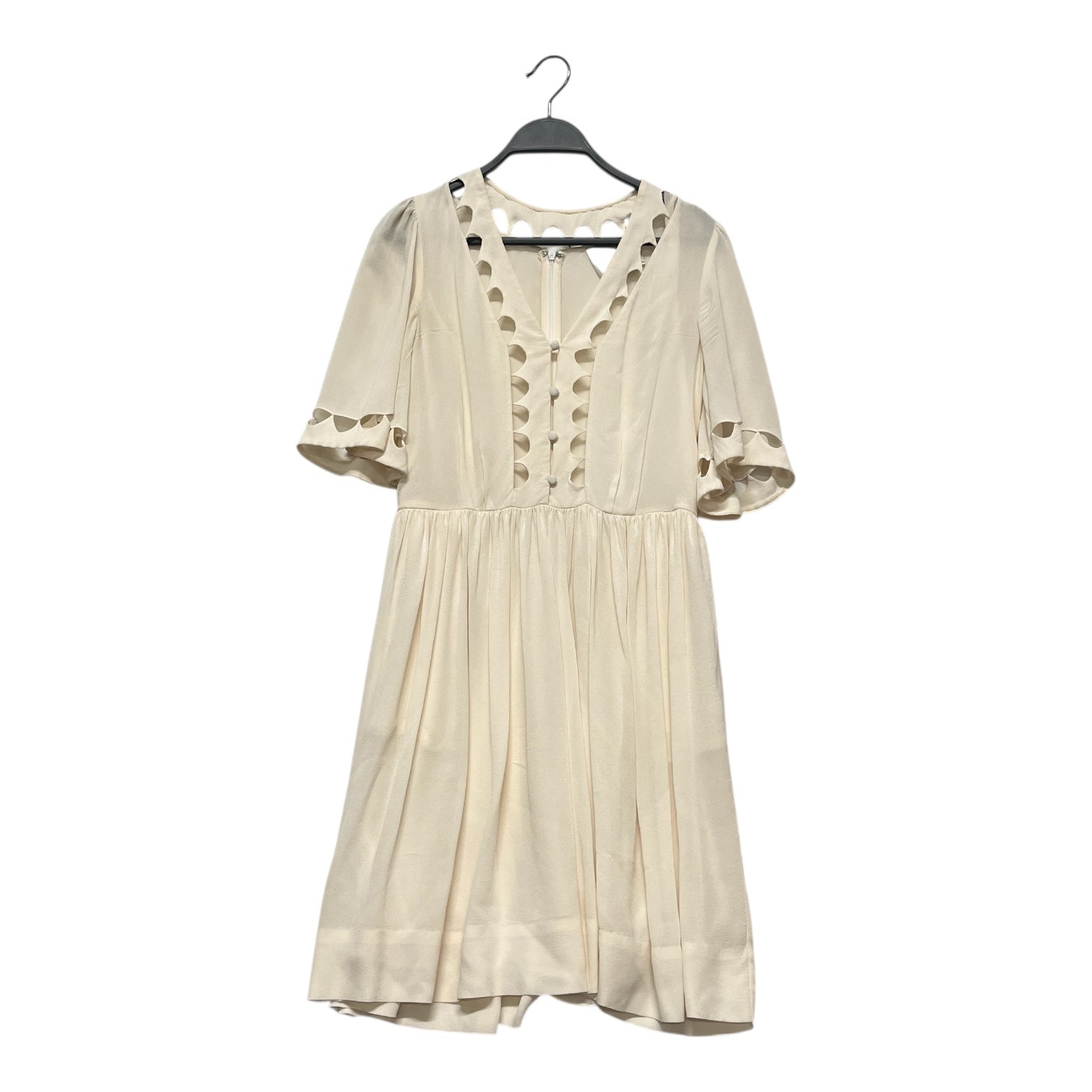 3.1 phillip lim/LS Dress/2/Rayon/WHT/CUTOUT FRONT AND SLEEVES view 1