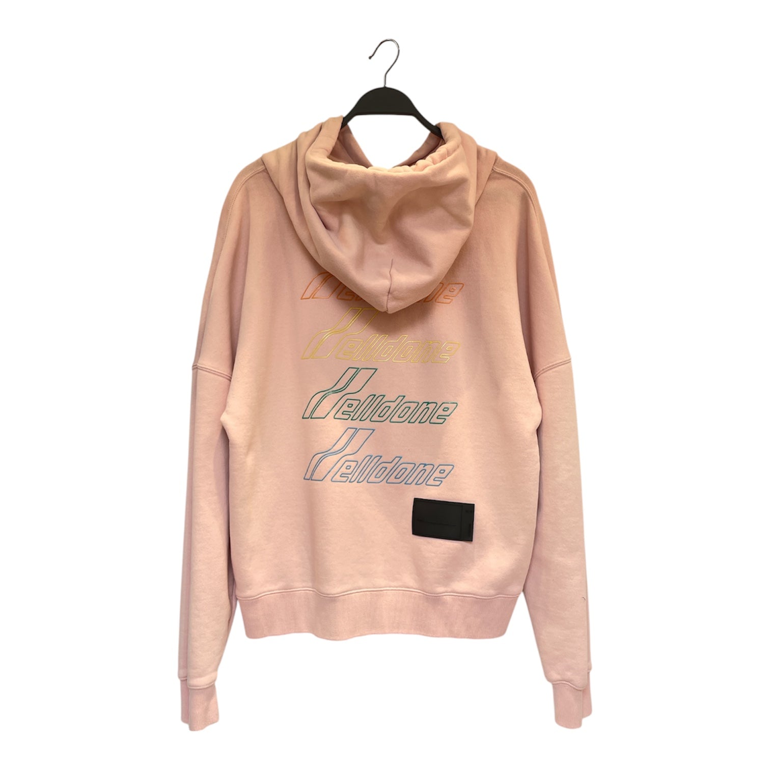 WE11DONE/Hoodie/XS/Cotton/PNK/WE11DONE TRIPLE LOGO BACK view 2