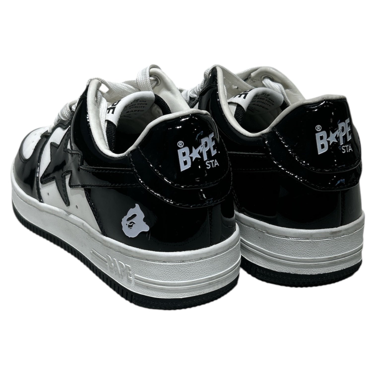 A BATHING APE/Low-Sneakers/US 7/WHT/ view 2