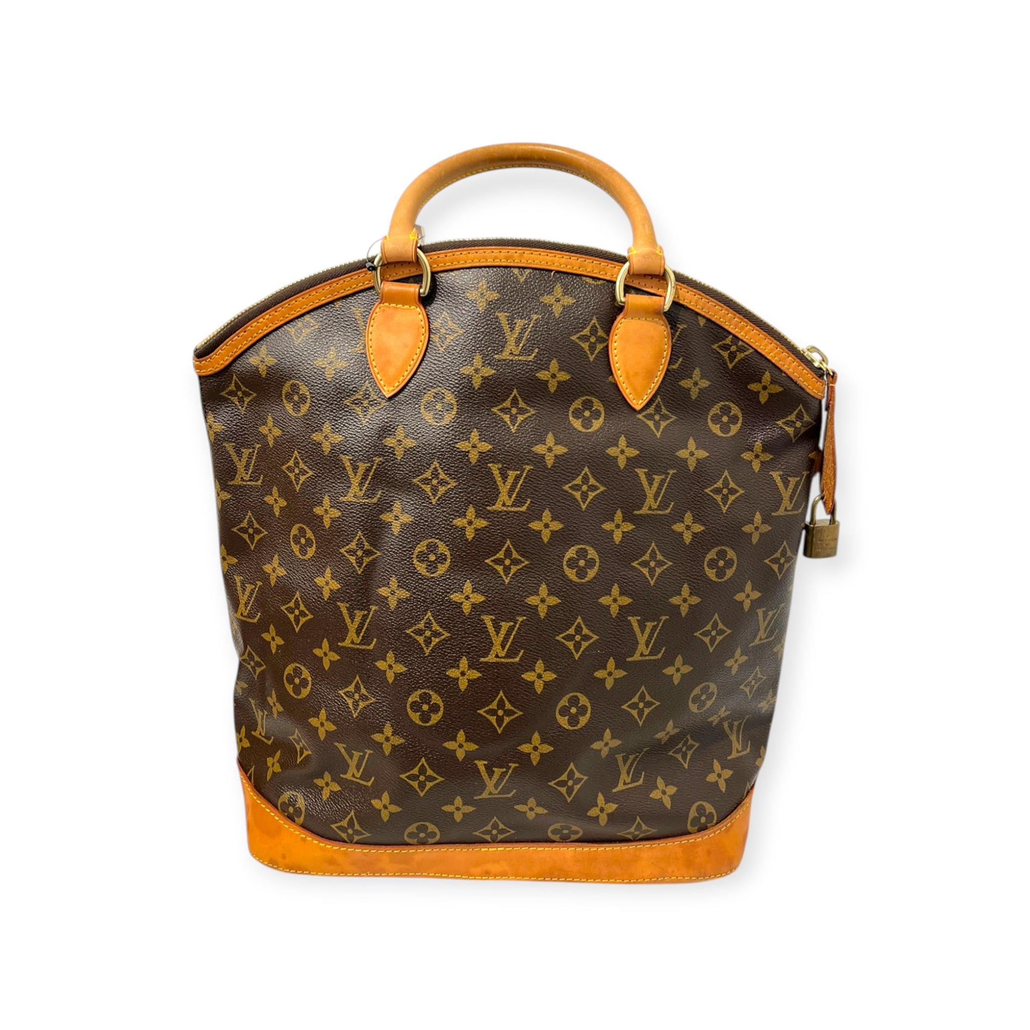 LOUIS VUITTON/Hand Bag/Monogram/Leather/BRW/LOCKIT VERTICAL HANDBAG view 3