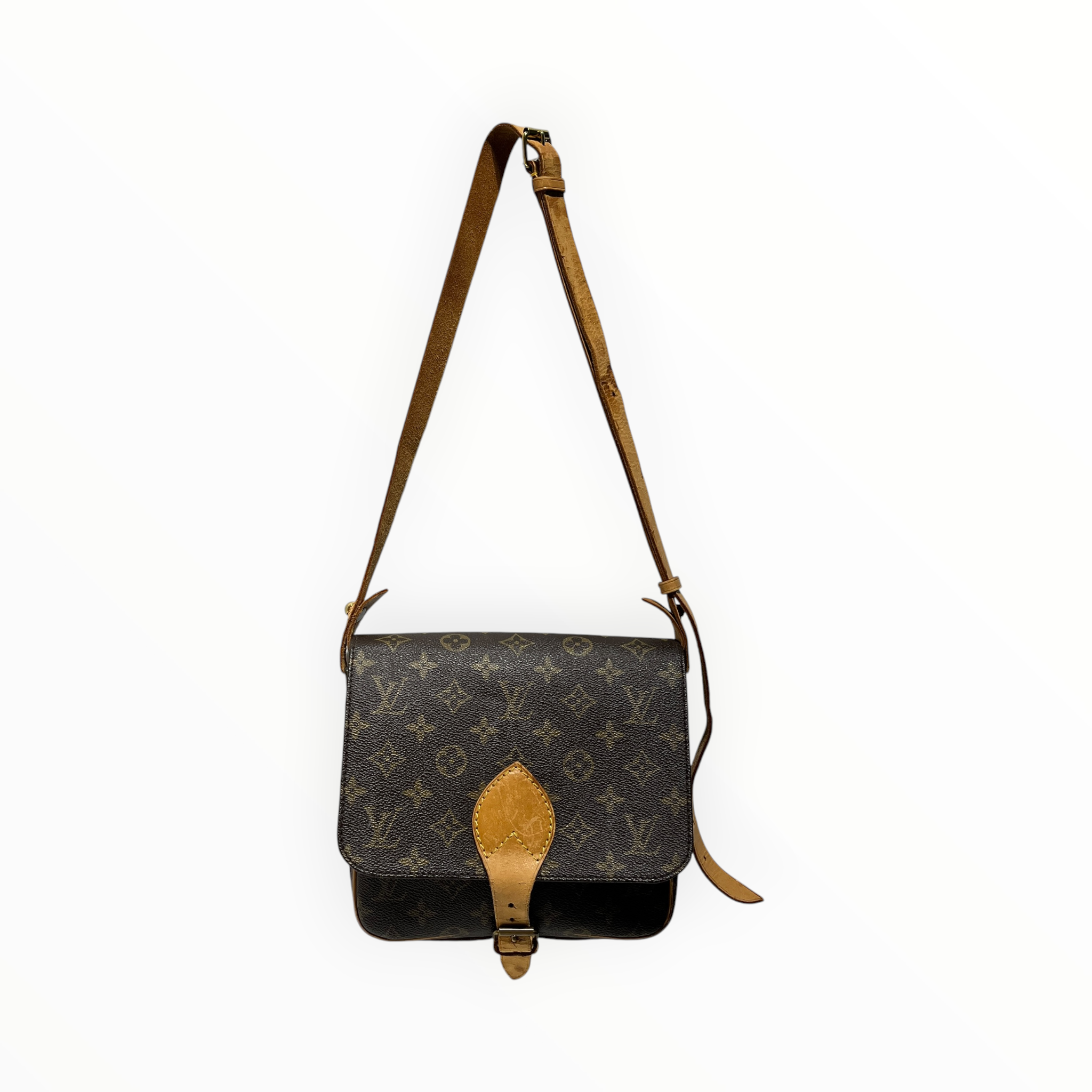 LOUIS VUITTON/Cross Body Bag/All Over Print/Leather/BRW/cartouchiere view 1