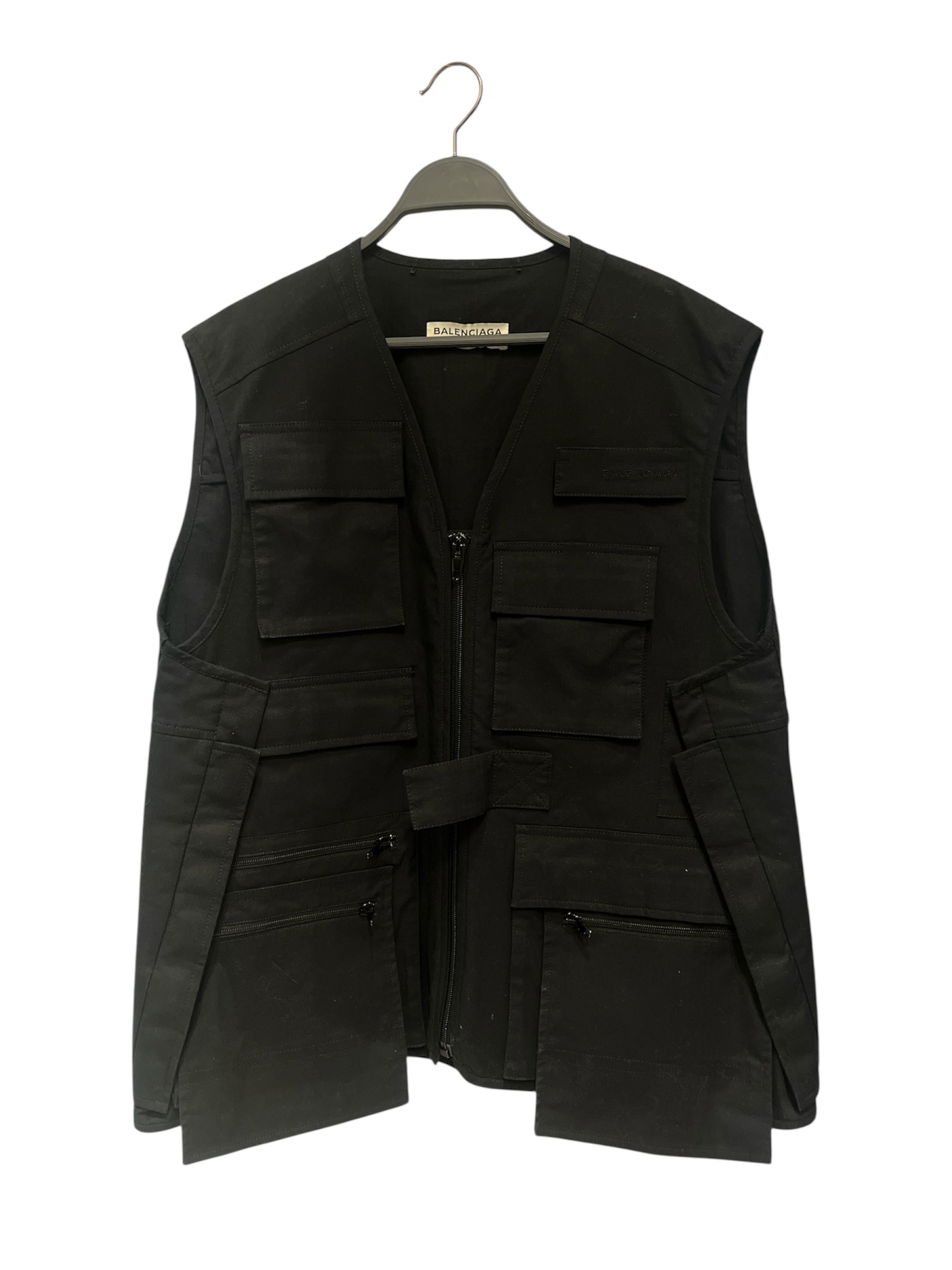 BALENCIAGA/Vest/L/Nylon/BLK/ view 1