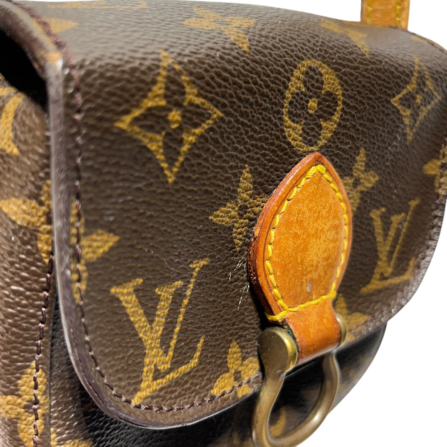 LOUIS VUITTON/Cross Body Bag/Monogram/Leather/BRW/VINTAGE POUCH view 3