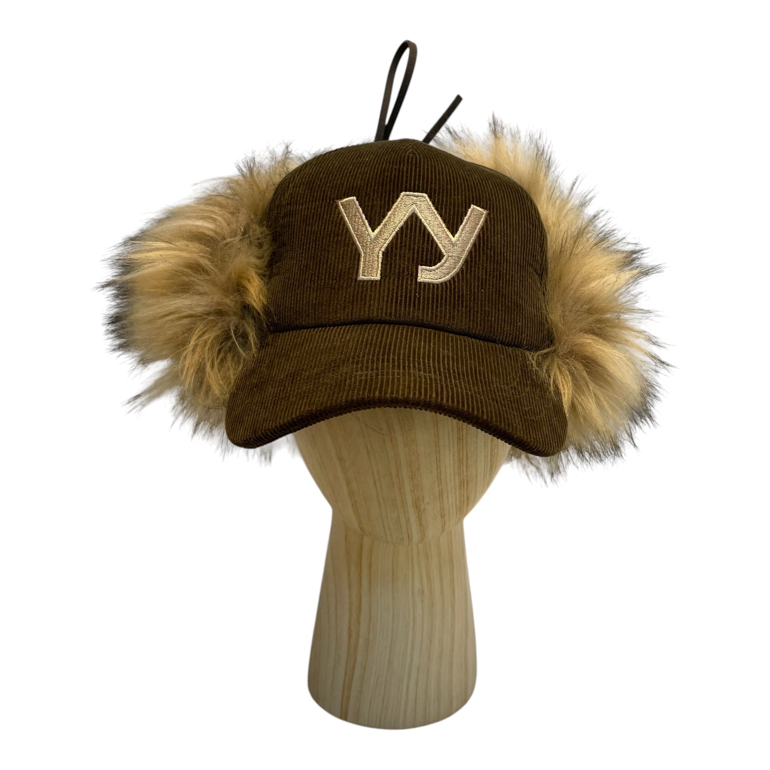OPEN YY/Cap/FREE/Corduroy/GRN/FUR ON BACK/YY view 1