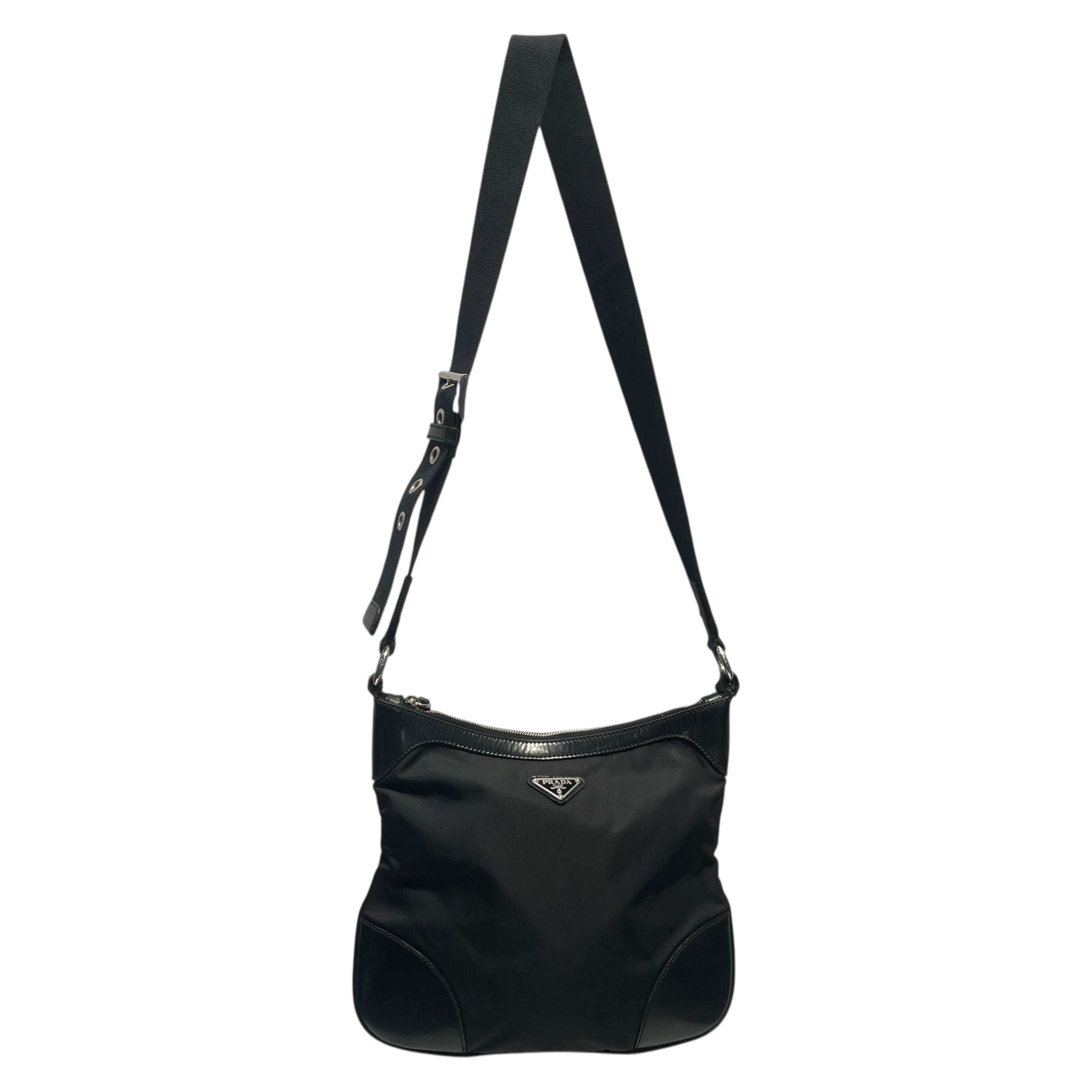 PRADA/Bag/Nylon/BLK/NYLON/ LEATHER view 1