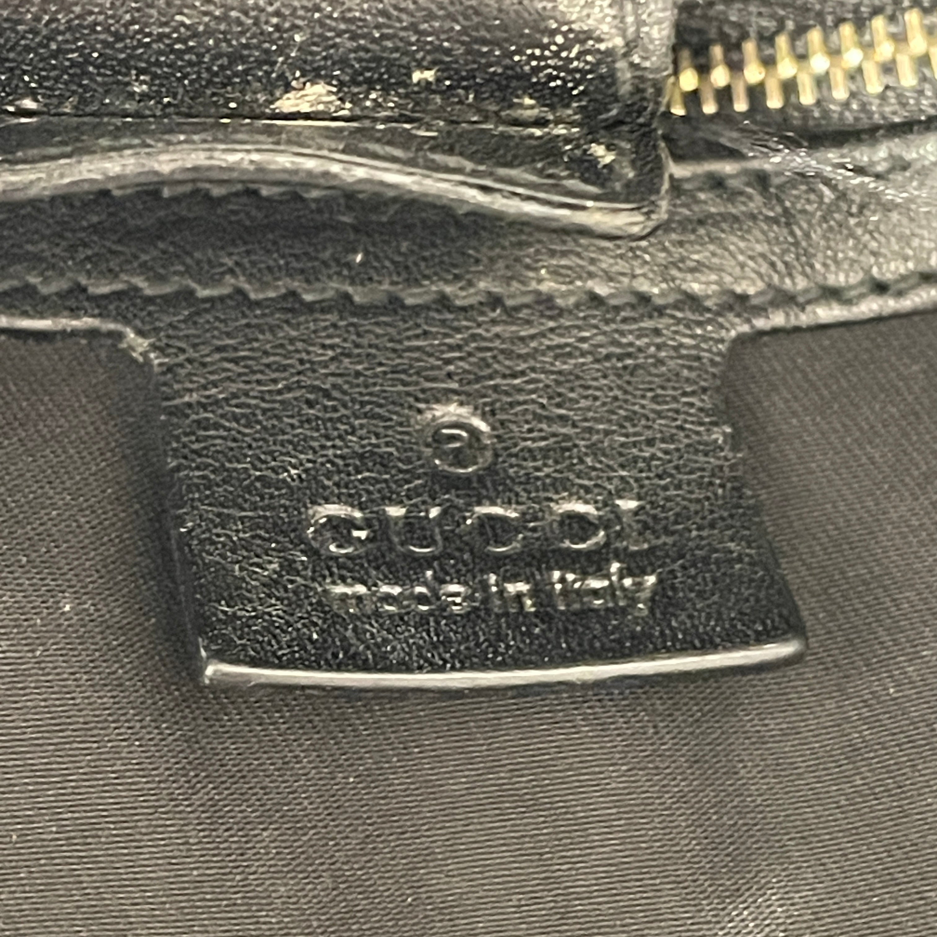 GUCCI/Hand Bag/Monogram/Cotton/BLK/Pelham Studded Hobo view 6