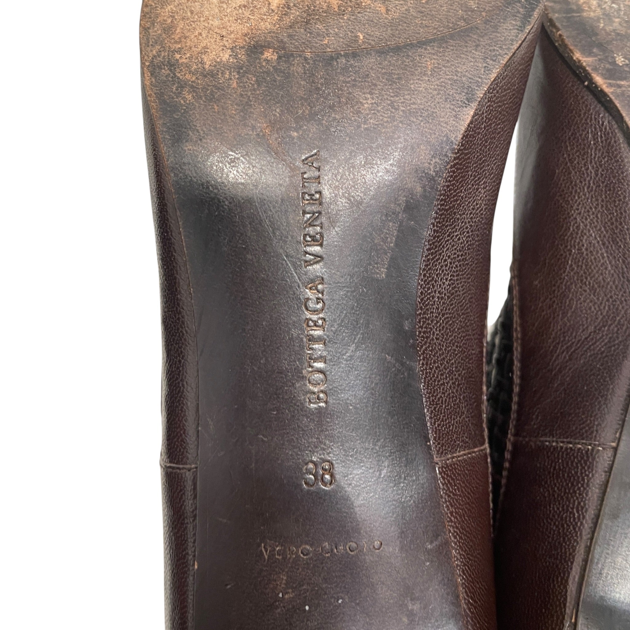 BOTTEGA VENETA/Heels/US 7/Leather/BRW/NET view 4