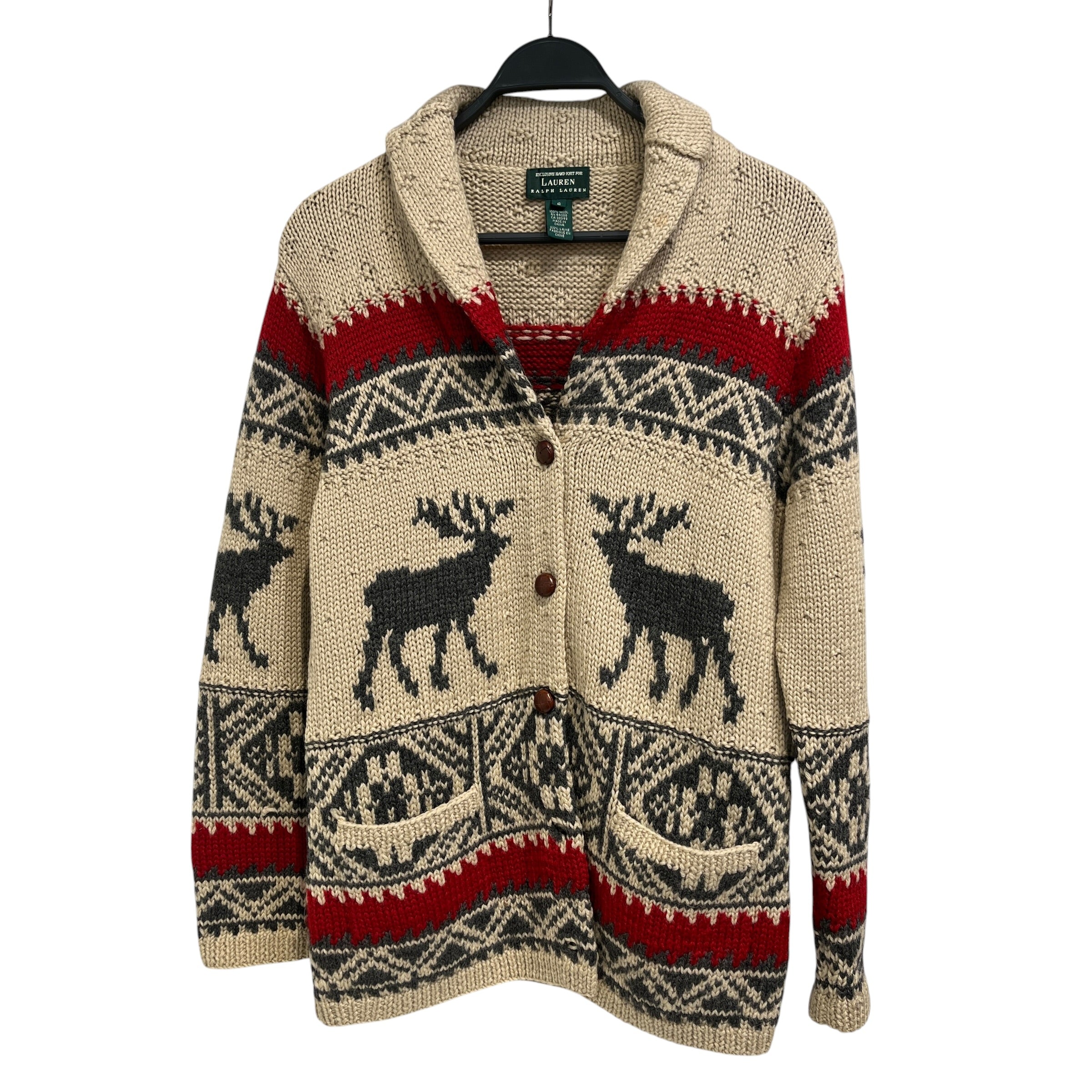 LAUREN RALPH LAUREN/Jacket/S/Wool/CRM/deer view 1