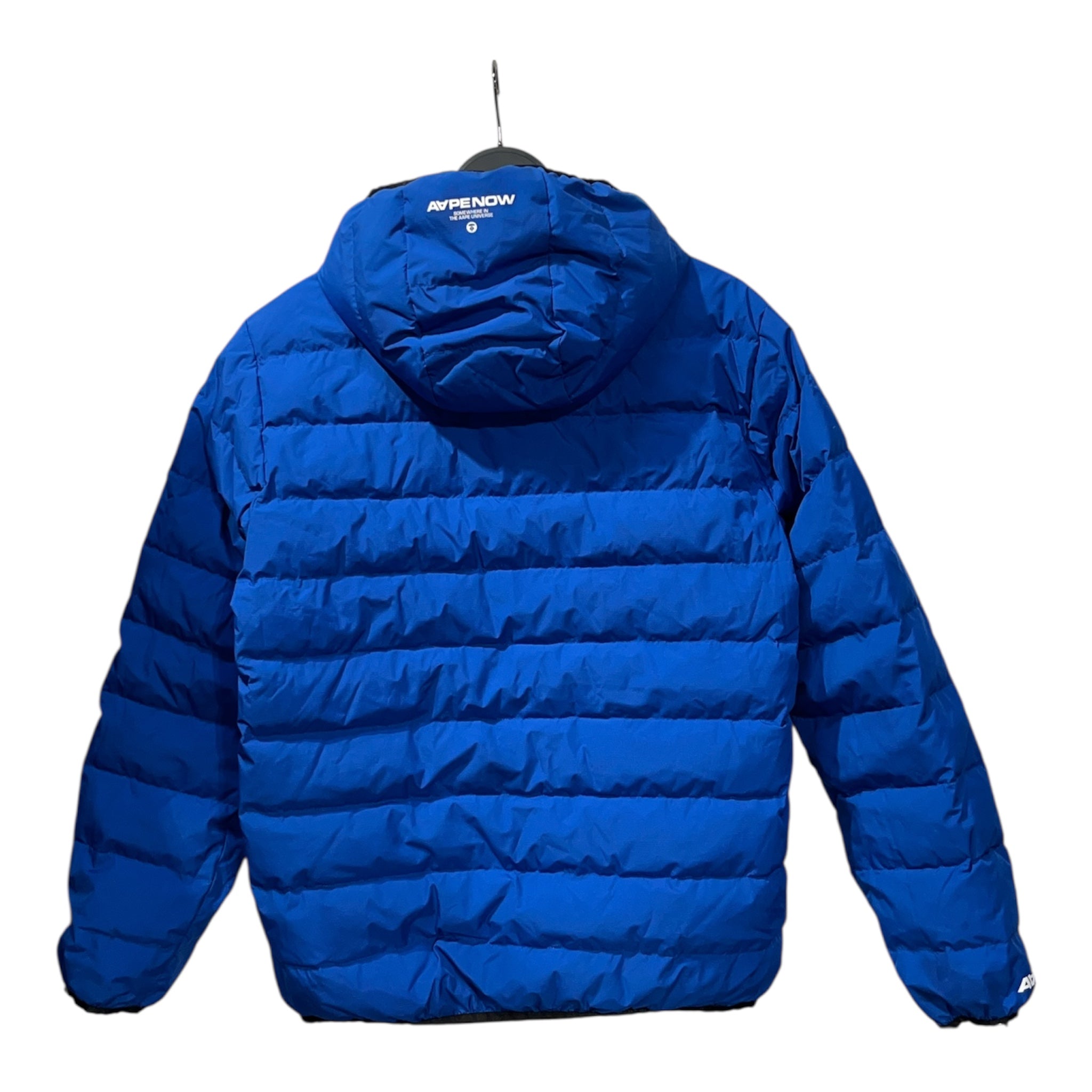 AAPE BY A BATHING APE/Puffer Jkt/L/Polyester/BLU/"AAPENOW" view 2
