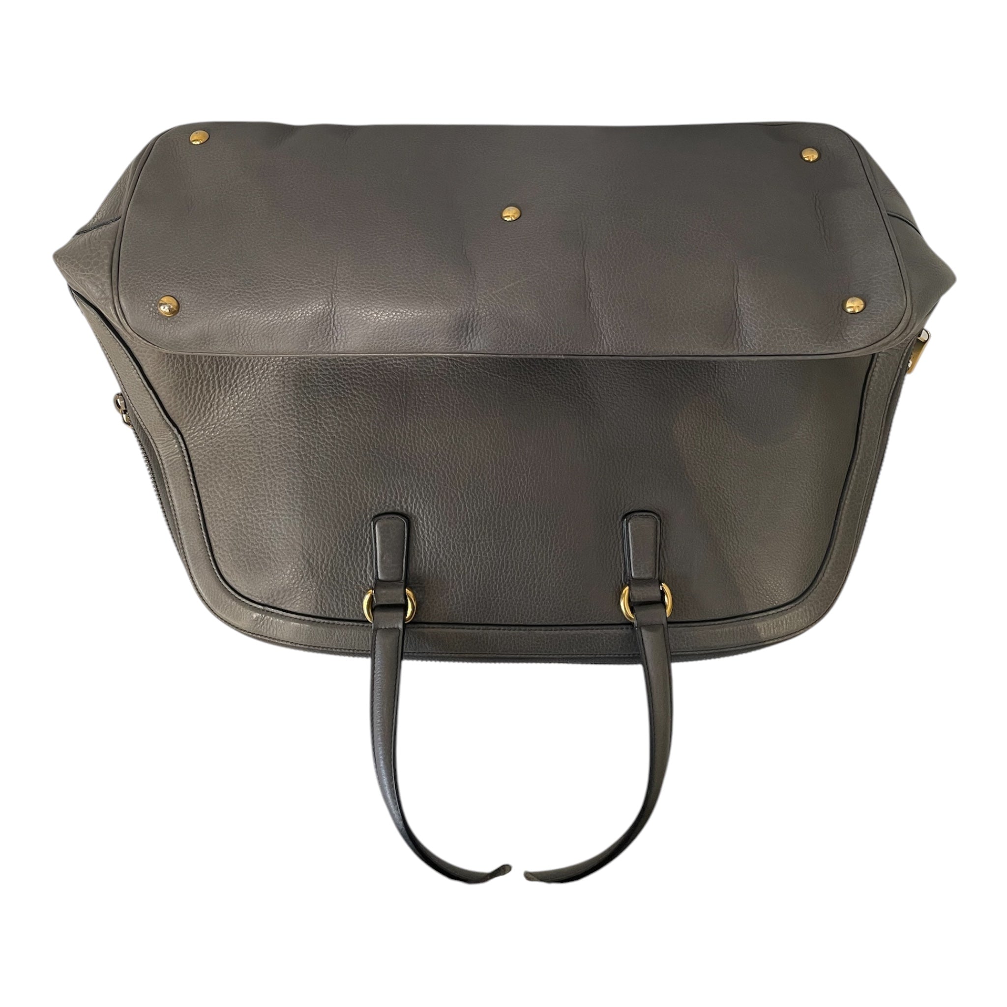 GUCCI/Tote Bag/Leather/GRY/Top Handle view 3