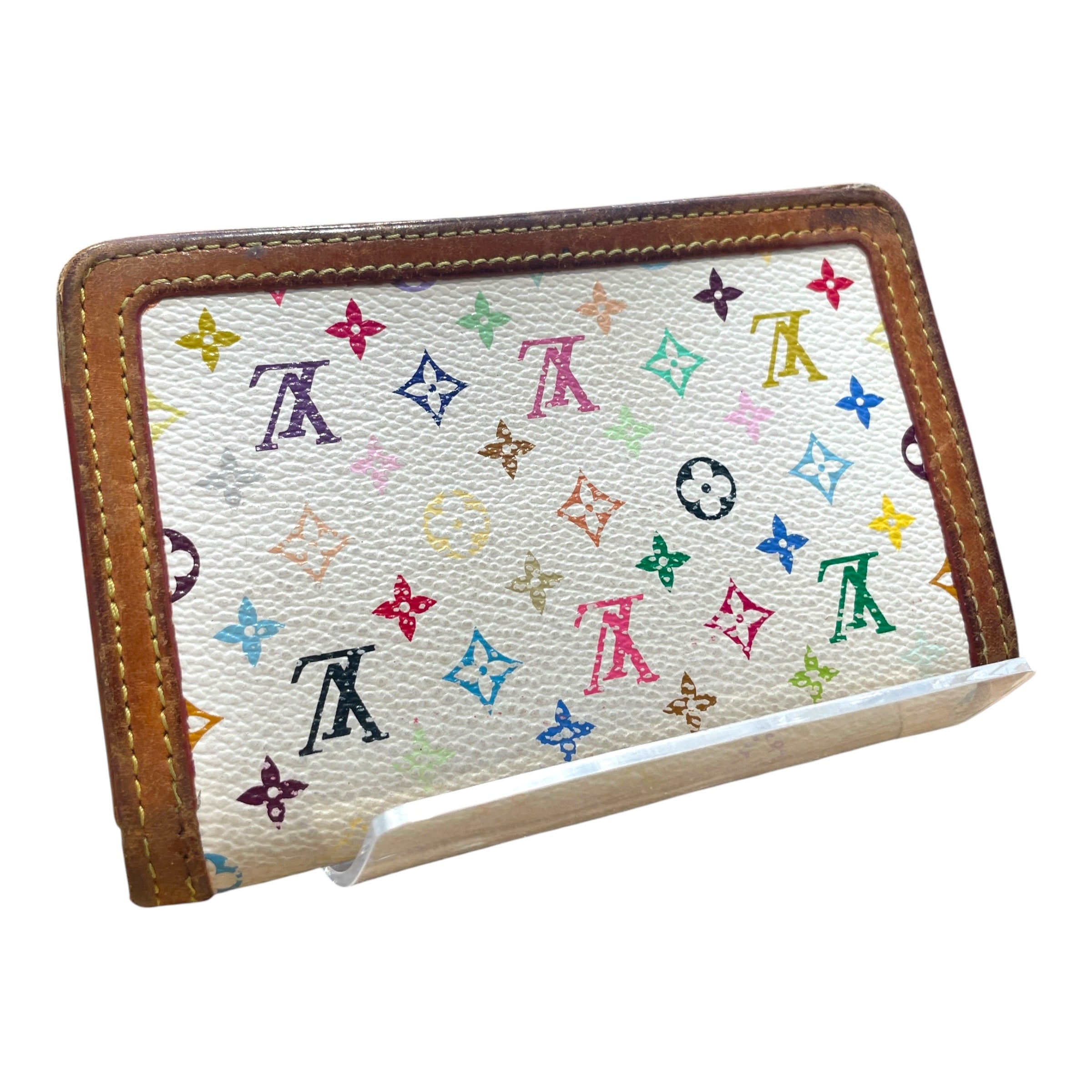 LOUIS VUITTON/Bifold Wallet/Monogram/Leather/MLT/L's/Murakami Trim Snap Bifold view 2