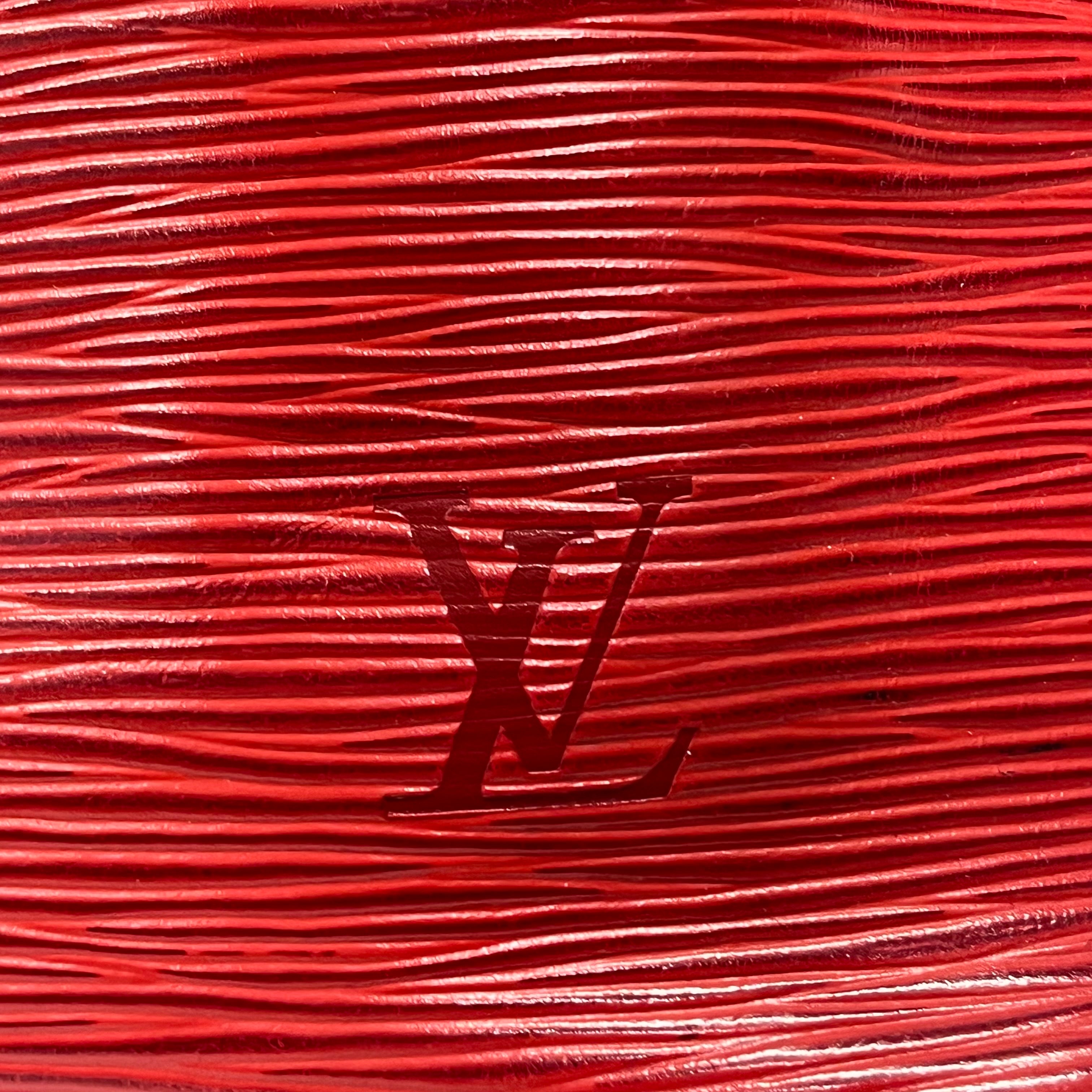 LOUIS VUITTON/Pouch/Leather/RED/epi noe (vintage) view 5