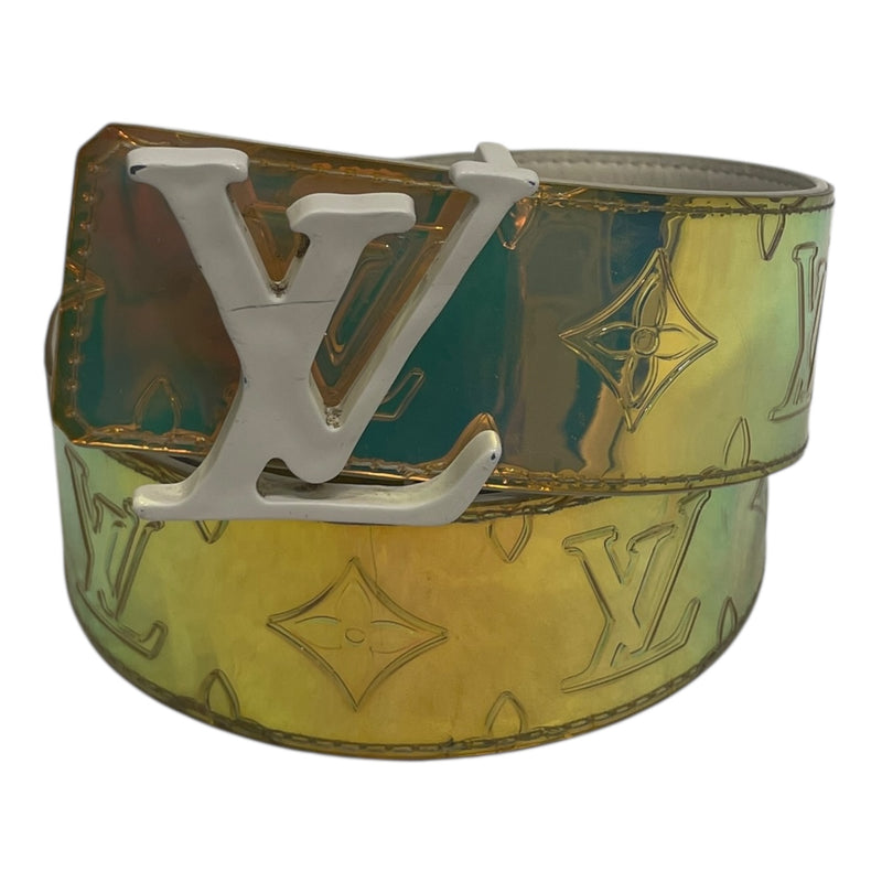 LOUIS VUITTON/Belt/L/Leather/MLT/EMBOSSED VIRGIL BELT