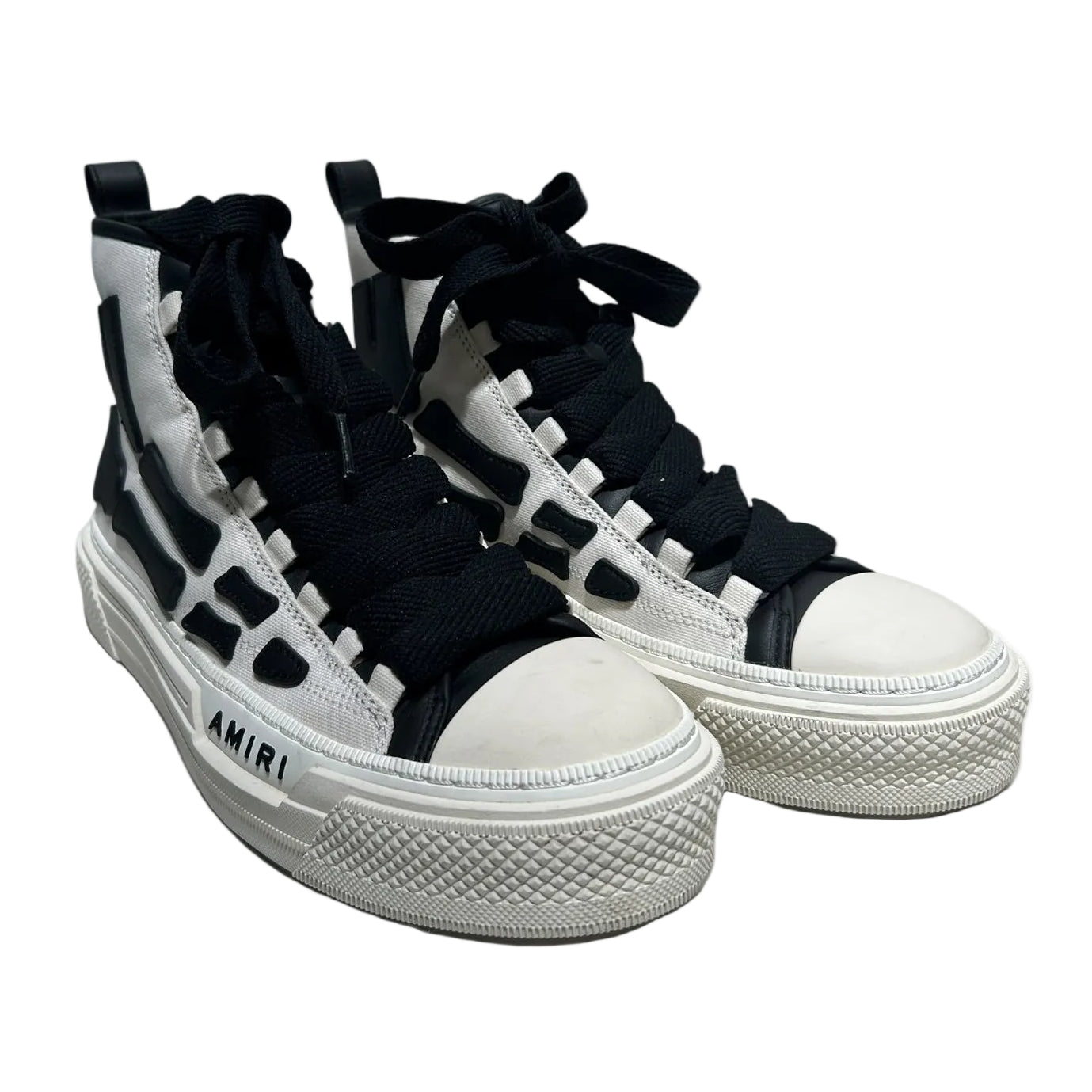 AMIRI/Hi-Sneakers/UK 9/WHT/Skeleton Bones Cut Outs view 1