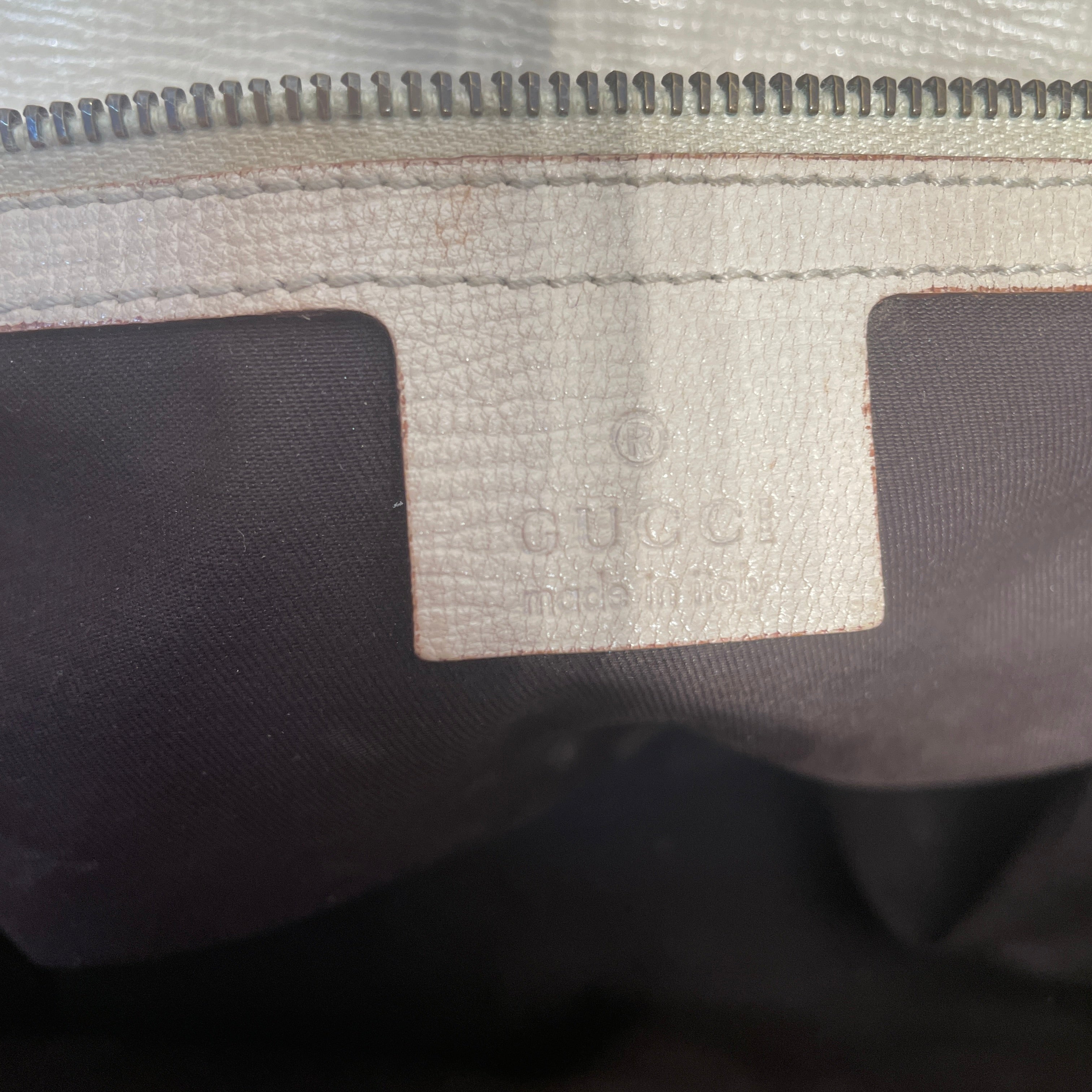 GUCCI/Hand Bag/Leather/CRM/VINTAGE HORSEBIT view 4