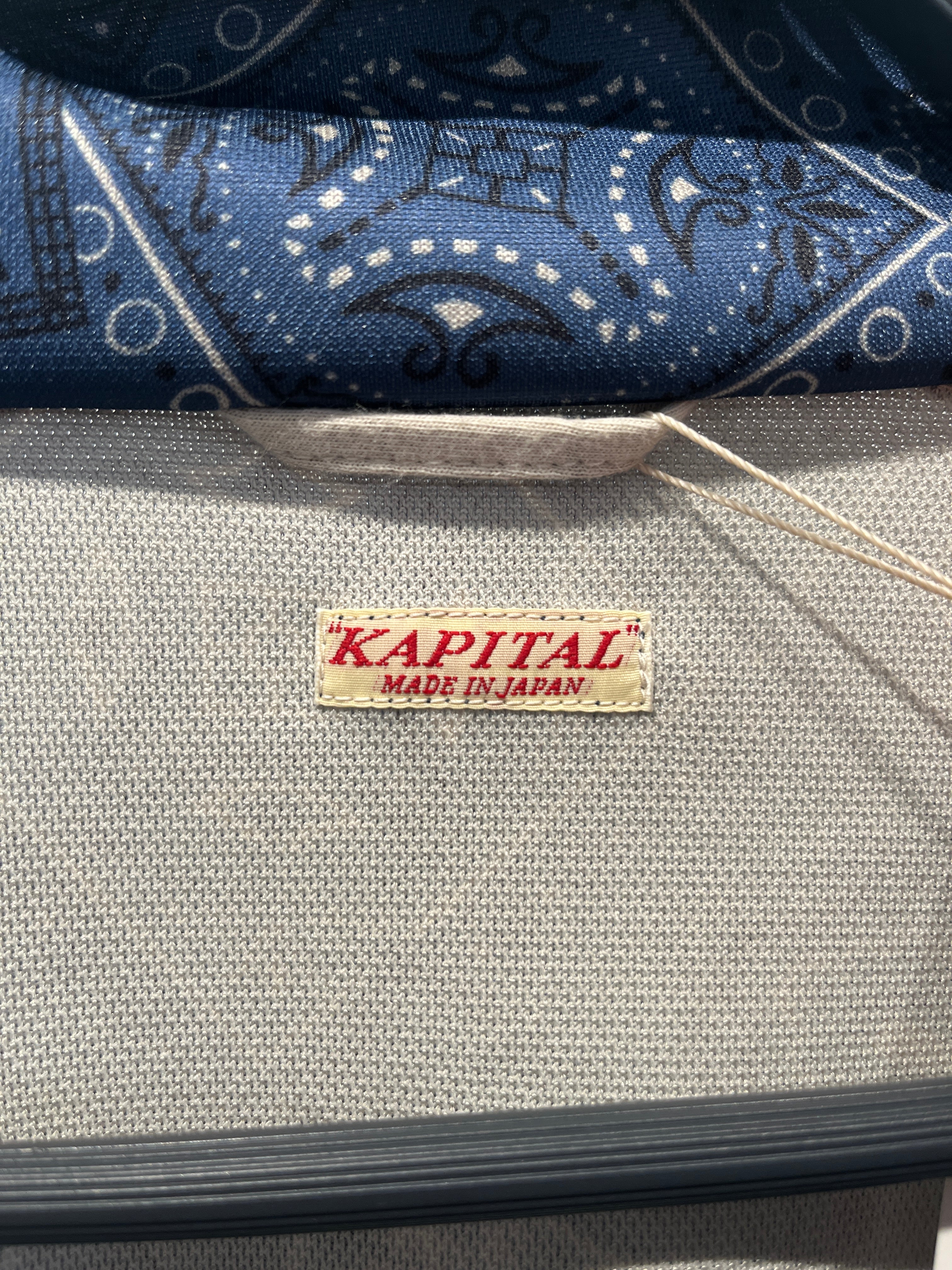 KAPITAL/Track Jkt/4/Paisley/Polyester/BLU/bandana stripped/ view 4