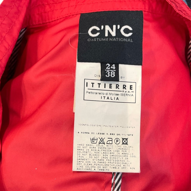 CoSTUME NATIONAL/Tailored Jkt/24/Nylon/RED/LS LONG BTTN UP JTK DRESS