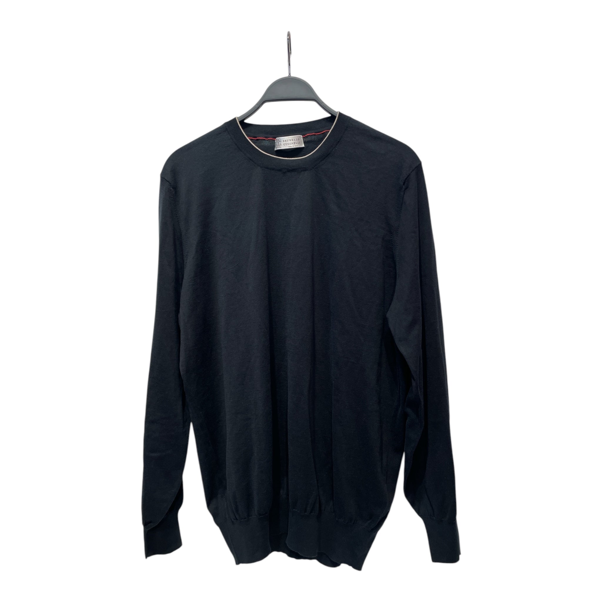 BRUNELLO CUCINELLI/Sweater/56/Cotton/BLK/ view 1