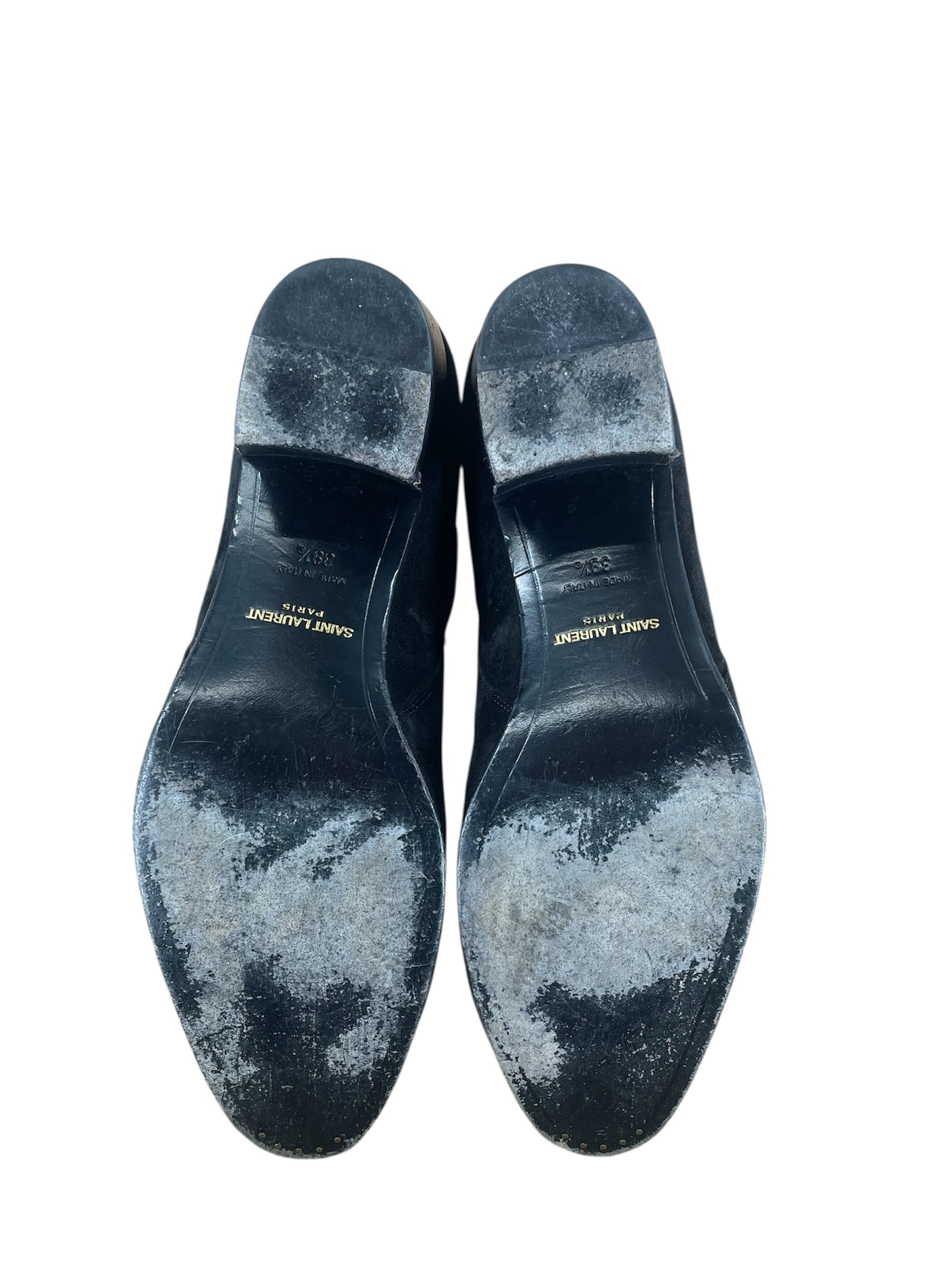 SAINT LAURENT/Chelsea Boots/EU 39.5/Suede/BLK/DY 316237 391 view 4