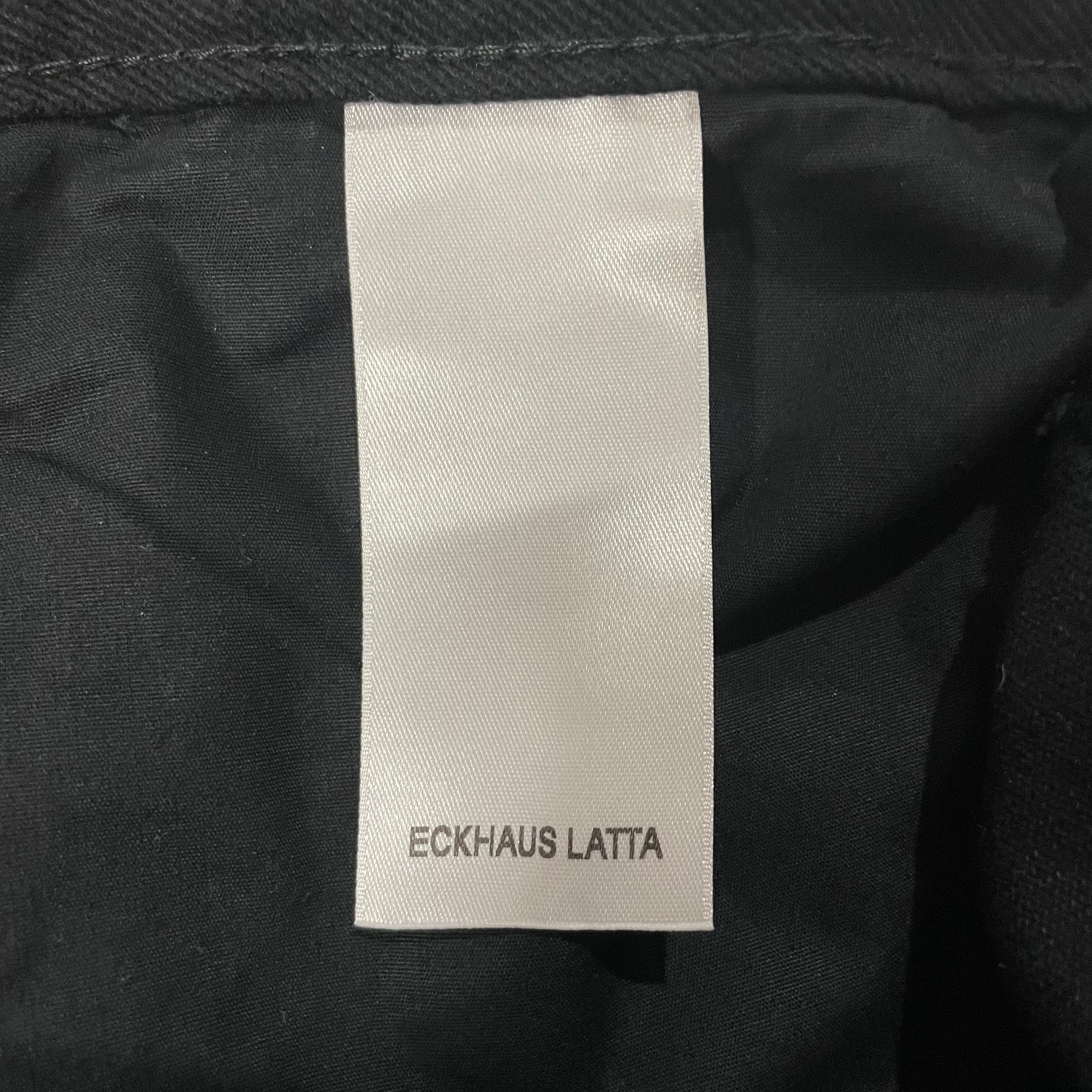 ECKHAUS LATTA/Cargo Pants/29/Cotton/BLK/BACK POCKETS INVERSED view 4