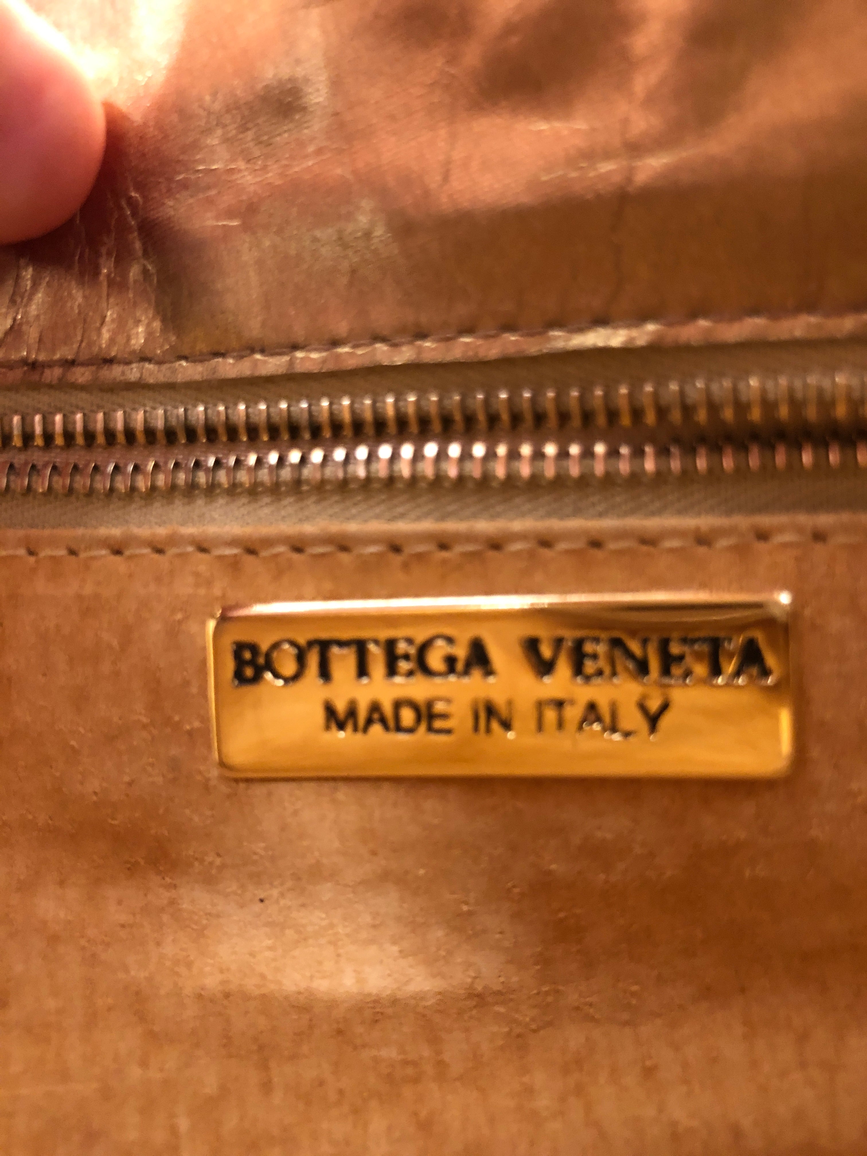 BOTTEGA VENETA/Cross Body Bag/Leather/GLD/woven leather bag w ornament view 7