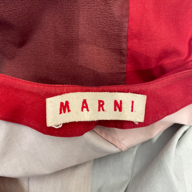 MARNI/SL Dress/38/Cotton/MLT/COLOR BLOCK