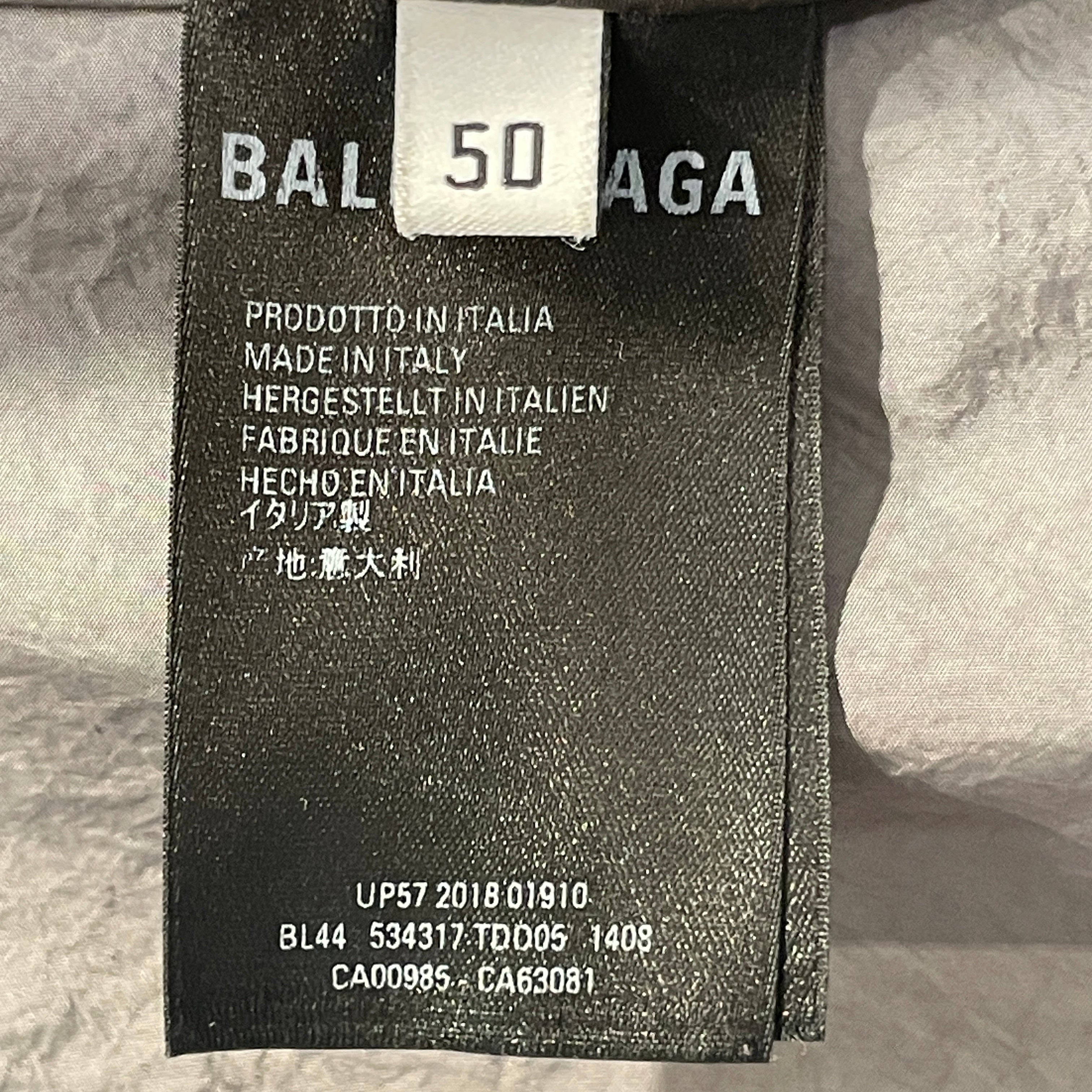 BALENCIAGA/Windbreaker/50/Nylon/GRY/TRACK JACKET view 4
