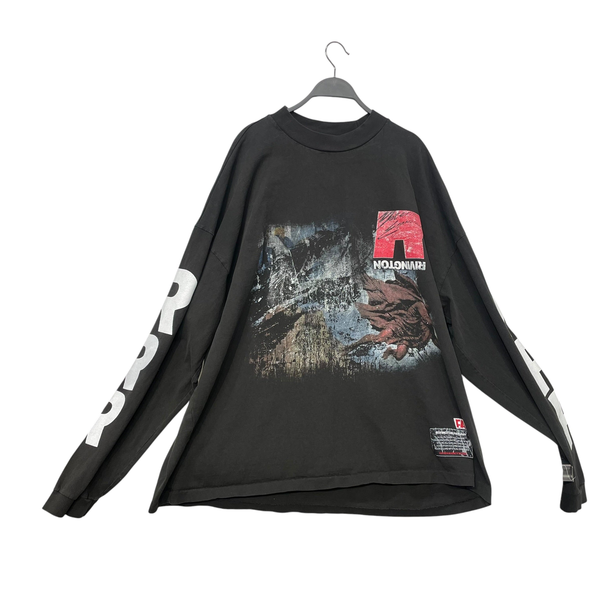 RRR123 RIVINGTON roi Rebis/LS T-Shirt/XXL/Cotton/BLK/Graphic/It Was Written view 1