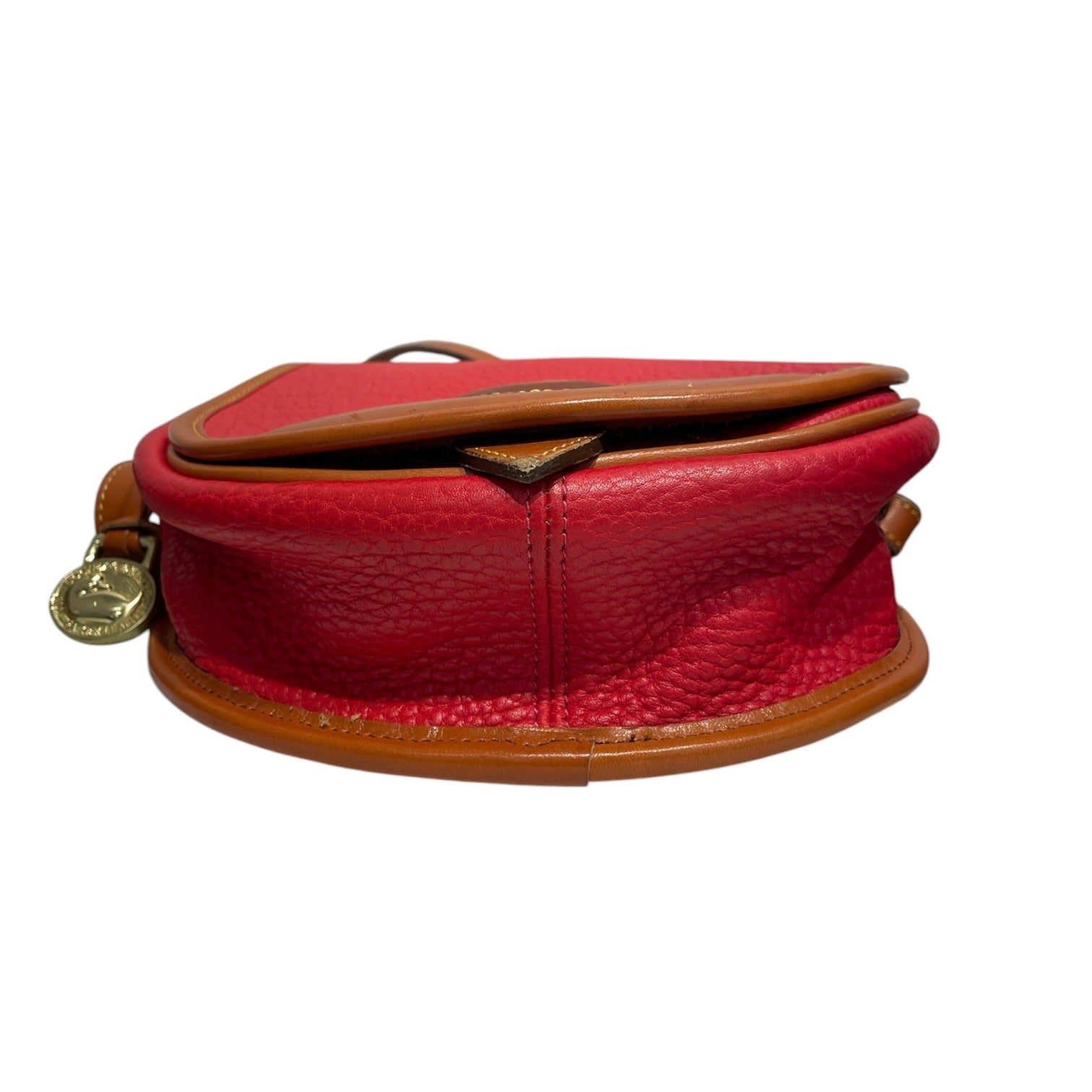 Dooney & Bourke/Cross Body Bag/Leather/RED/BIG DUCK SADDLE BAG view 4