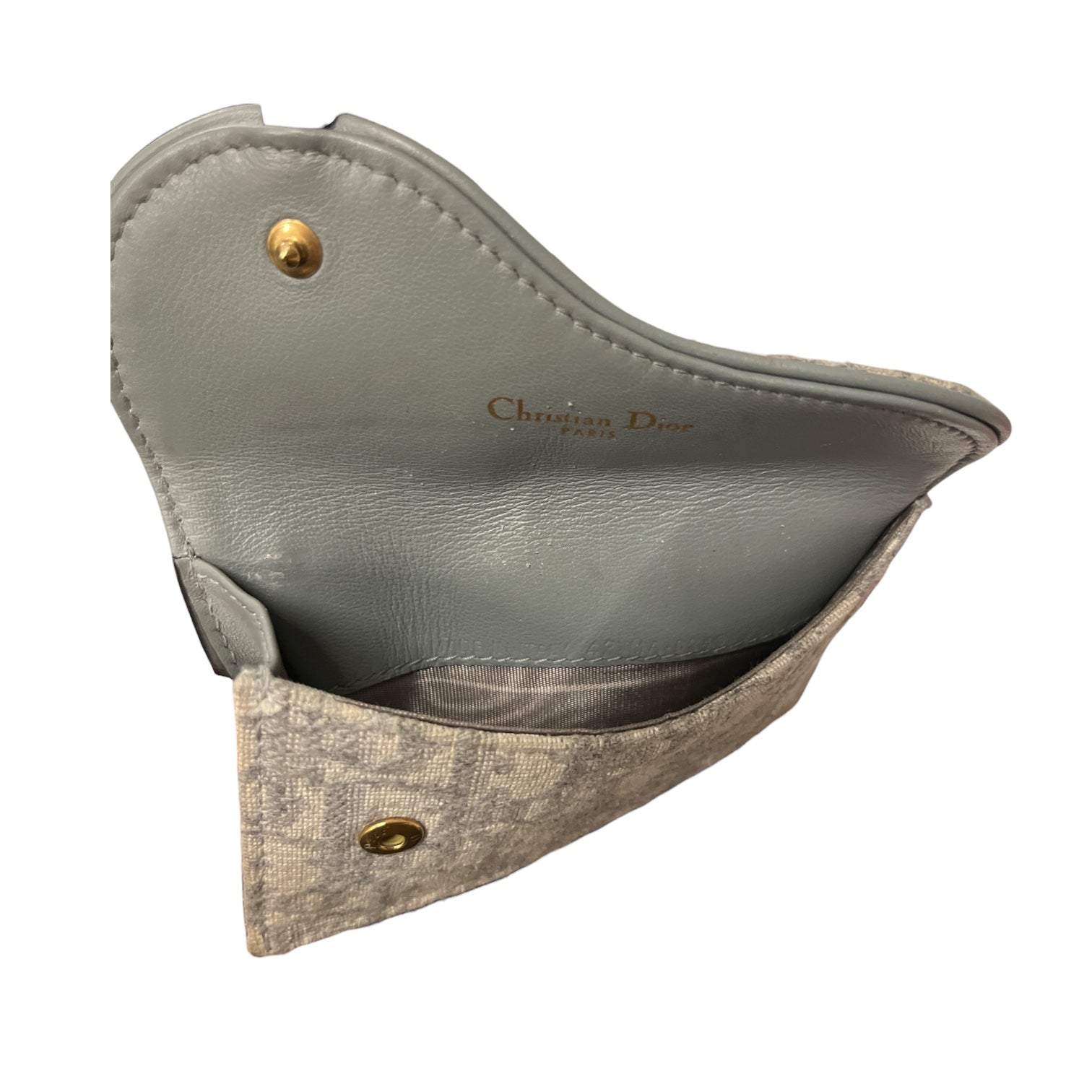 Christian Dior/Wallet/Monogram/GRY/saddle view 3